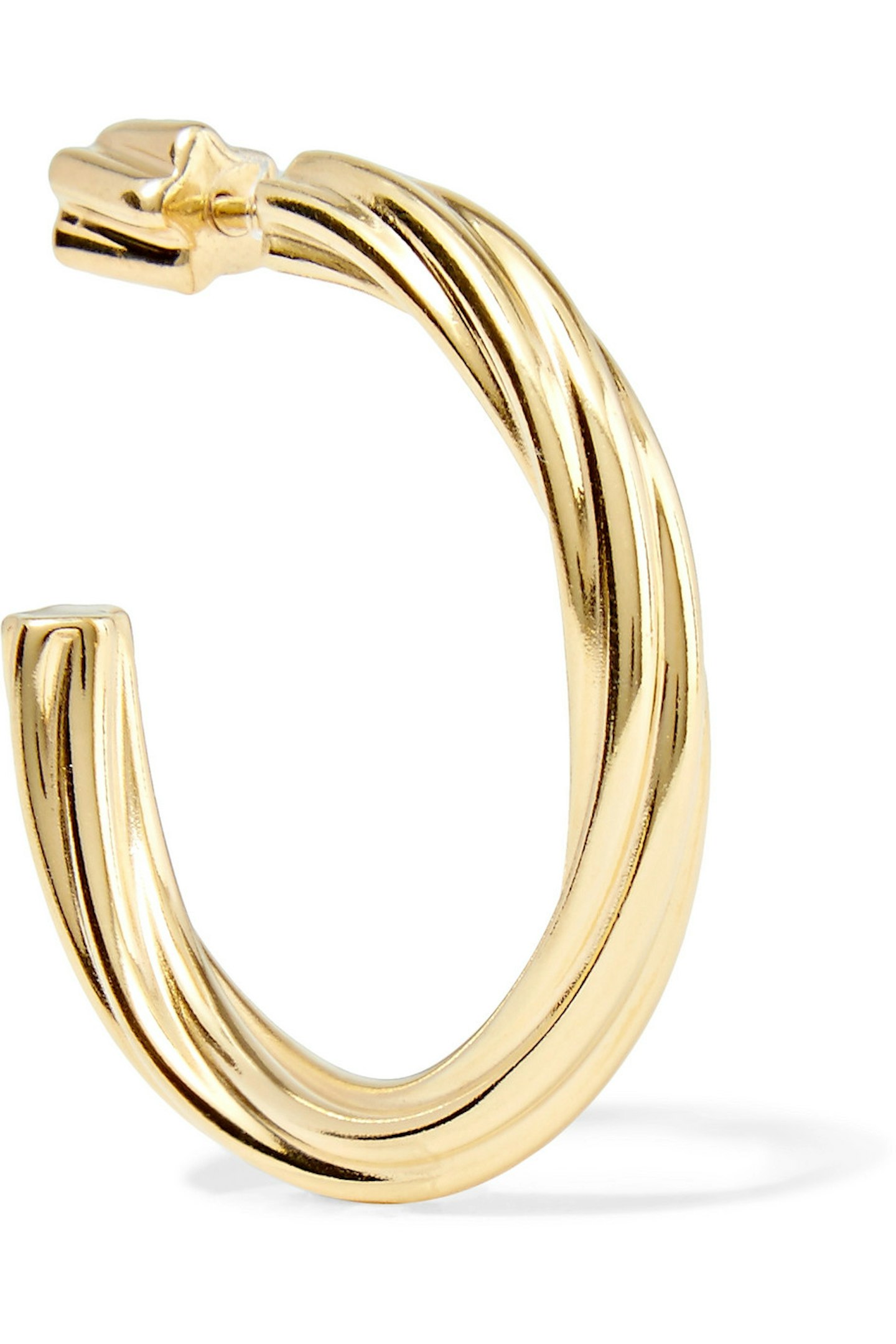 Maira Black, Arsiia Gold-Plated Hoop Earring, £125