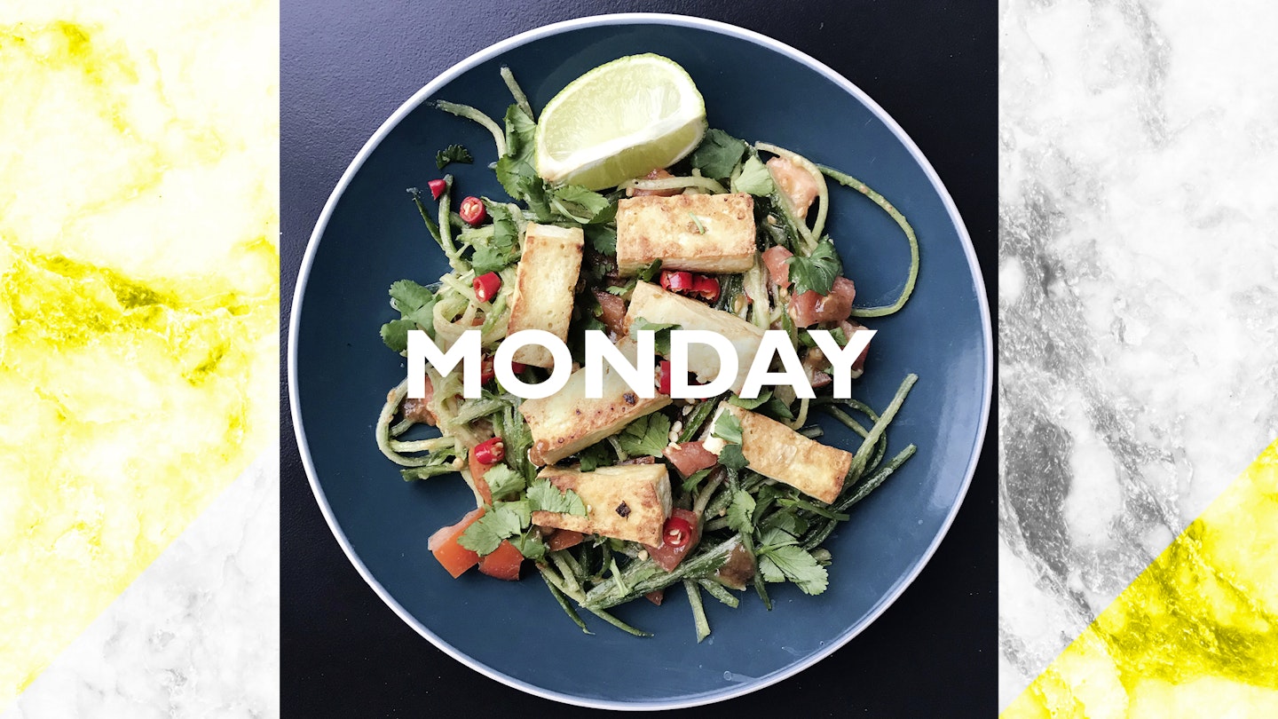 Monday – Crispy tofu & Thai cucumber salad, 15-20 mins