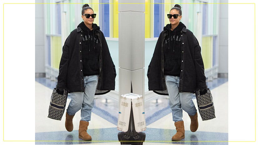 Rihanna thigh high store uggs