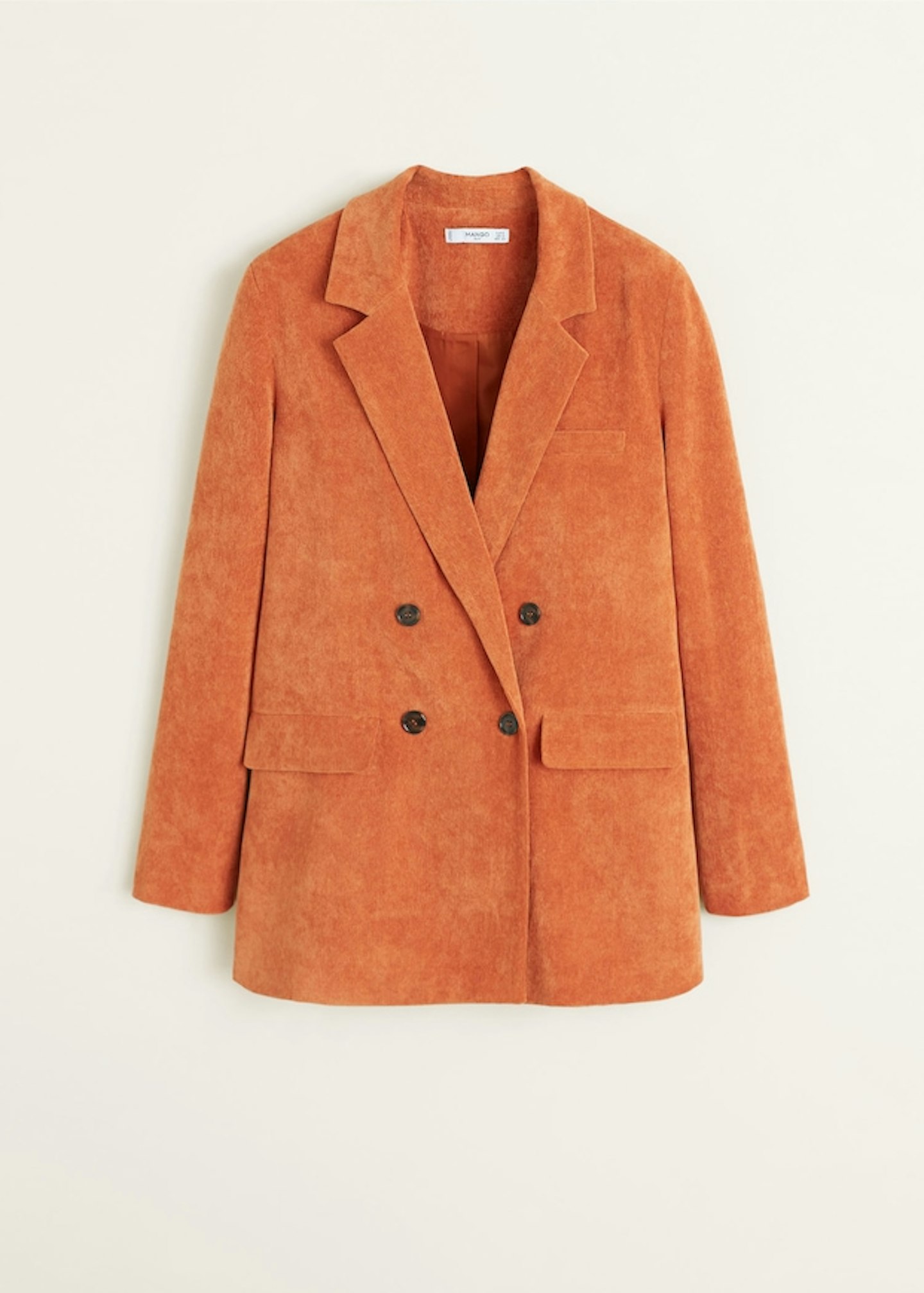 Mango, Micro Corduroy Structured Blazer