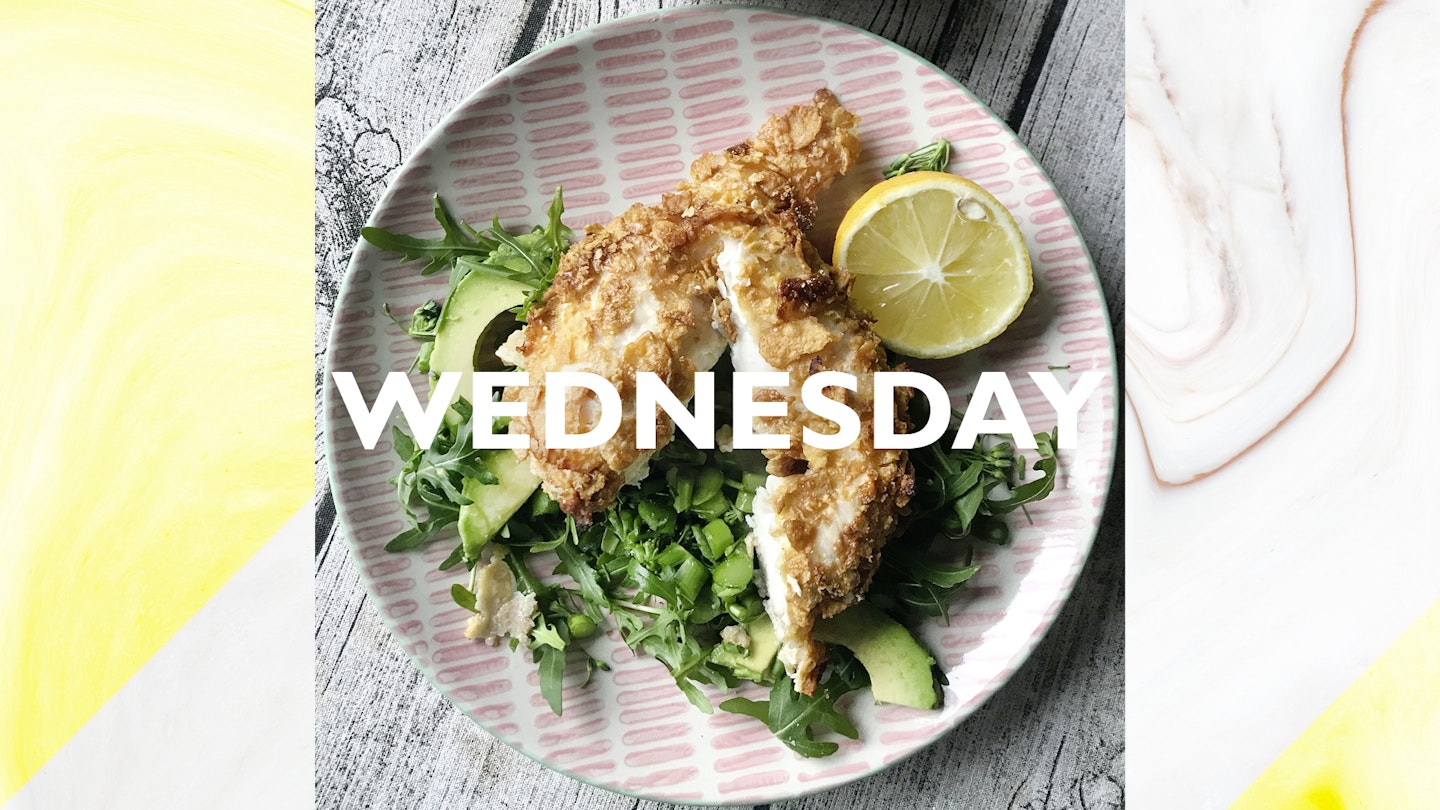 Wednesday – Cornflake chicken, 30 mins 