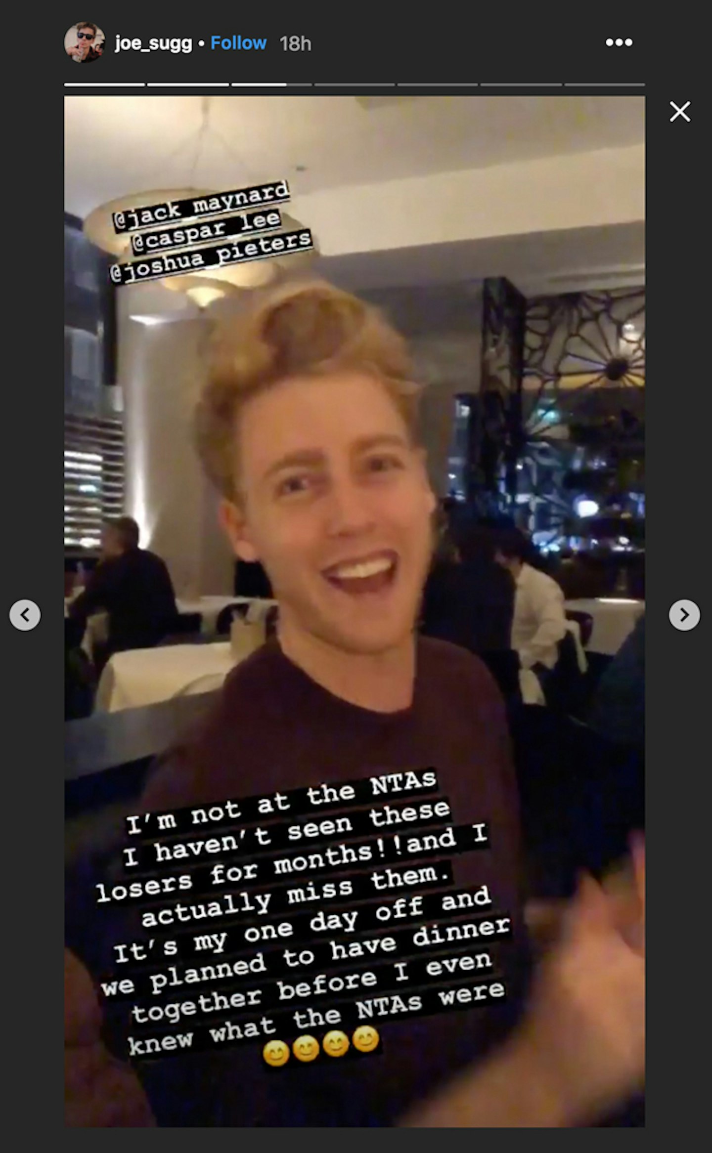 Joe Sugg Instagram