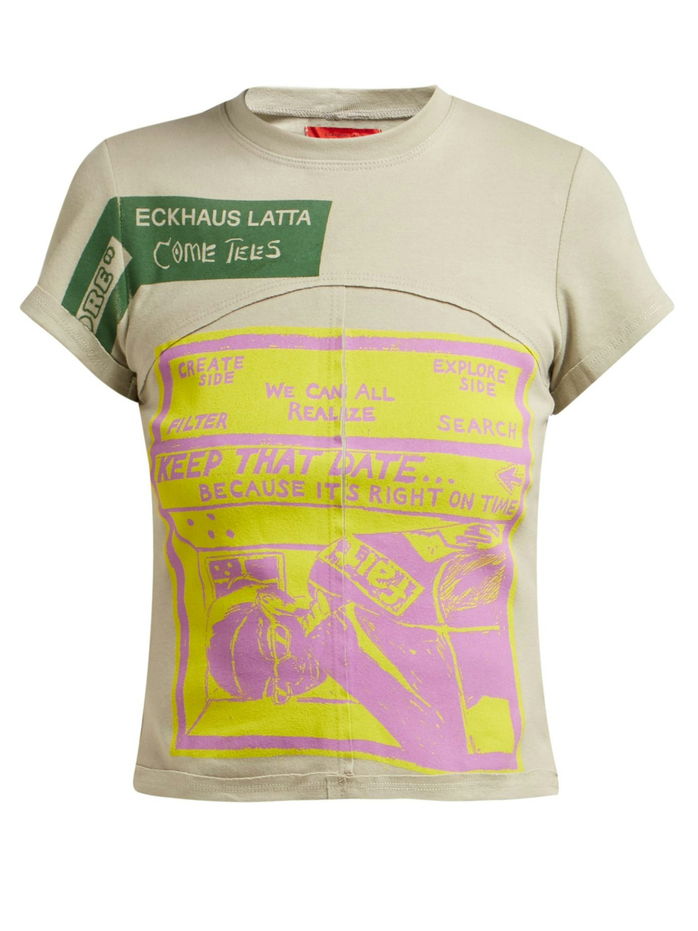 Eckhaus Latta, X Come Tees Lapped Baby Printed Cotton T-Shirt, £150, Matchesfashion.com