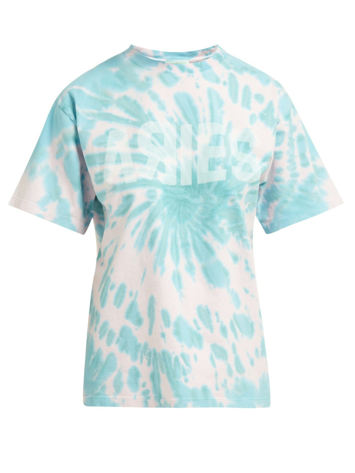 Aries, Logo-Print Tie-Dye Cotton T-Shirt, £95, Matchesfashion.com