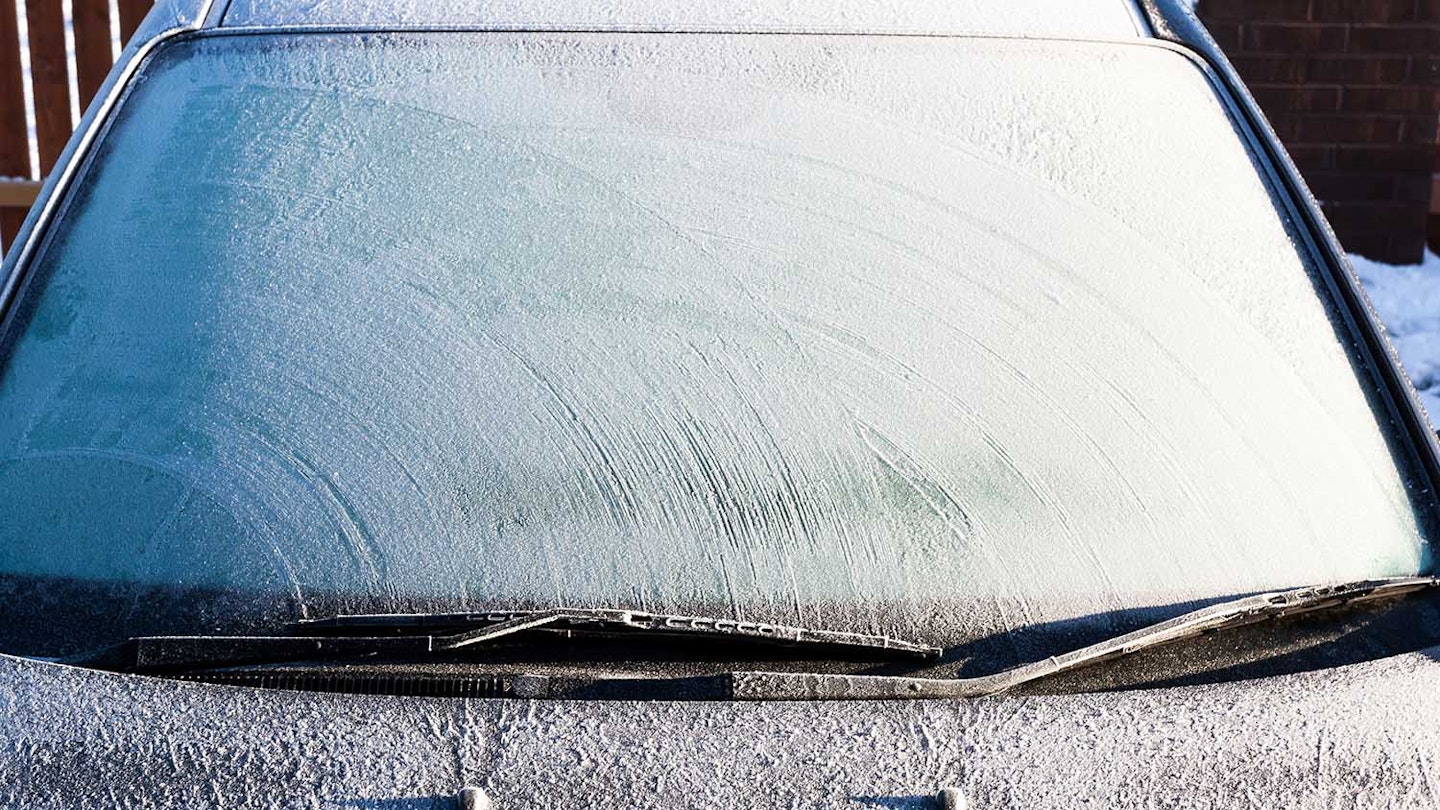 frozen windscreen