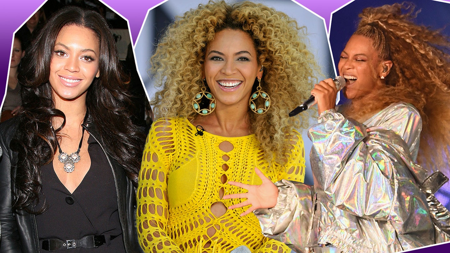 Swipe through to see Beyoncu00e9 Knowles-Carter's most iconic hair looks through the years...