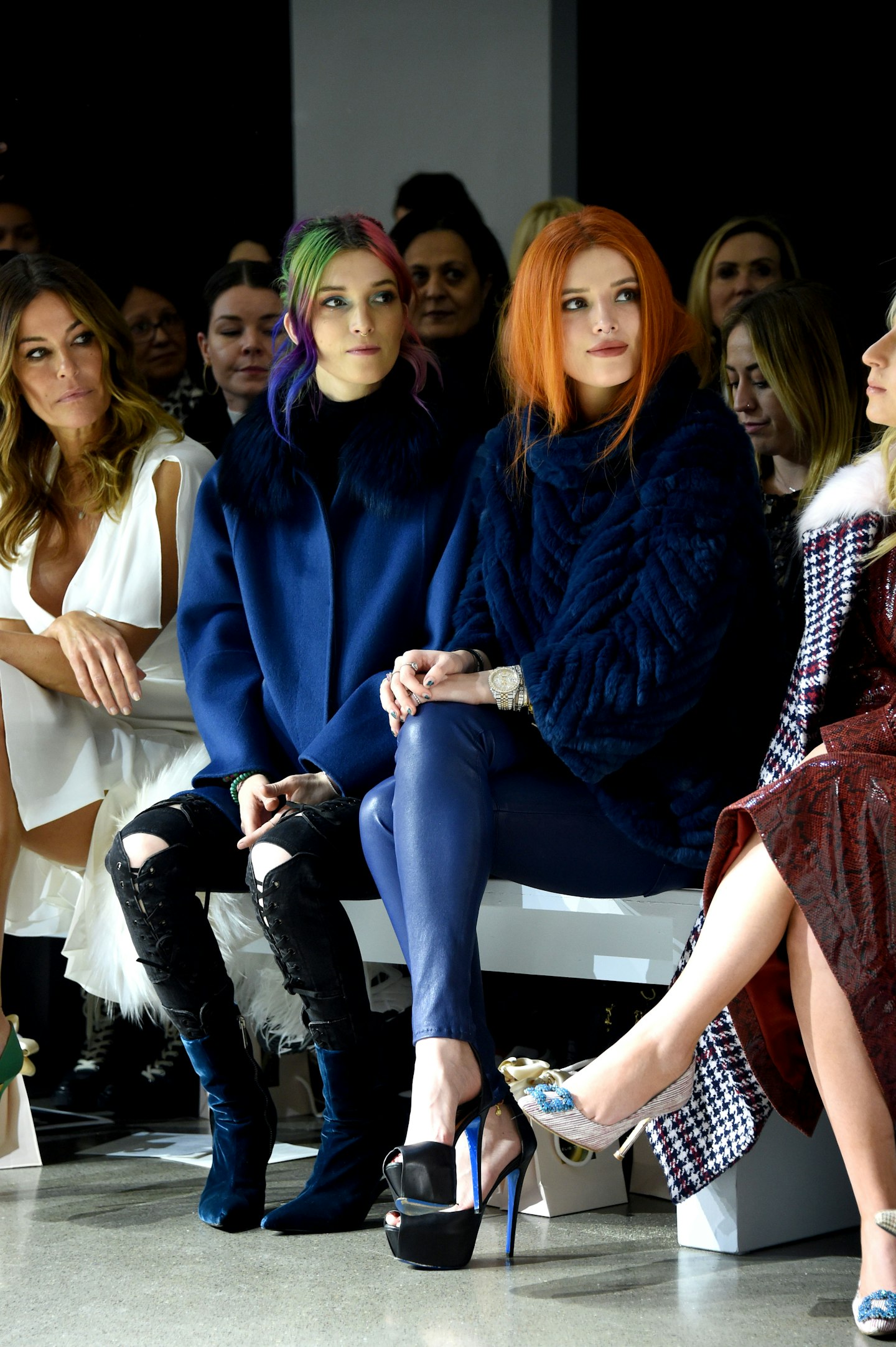 Bella Thorne at the Elie Tahari fashion show.