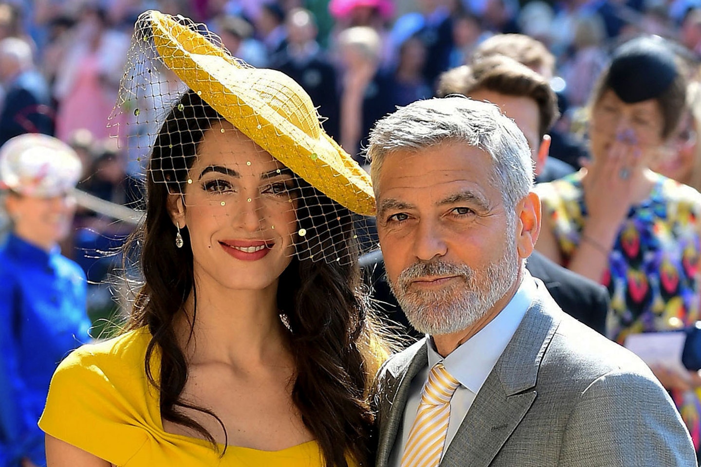 Amal and George Clooney at Prince Harry's wedding to Meghan Markle