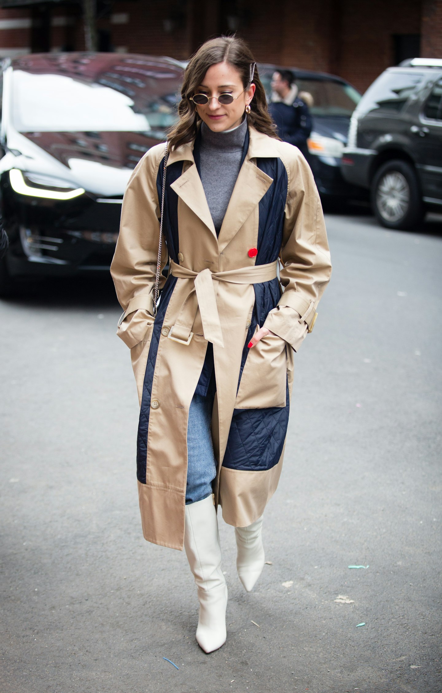 trousers tucked into boots nyfw