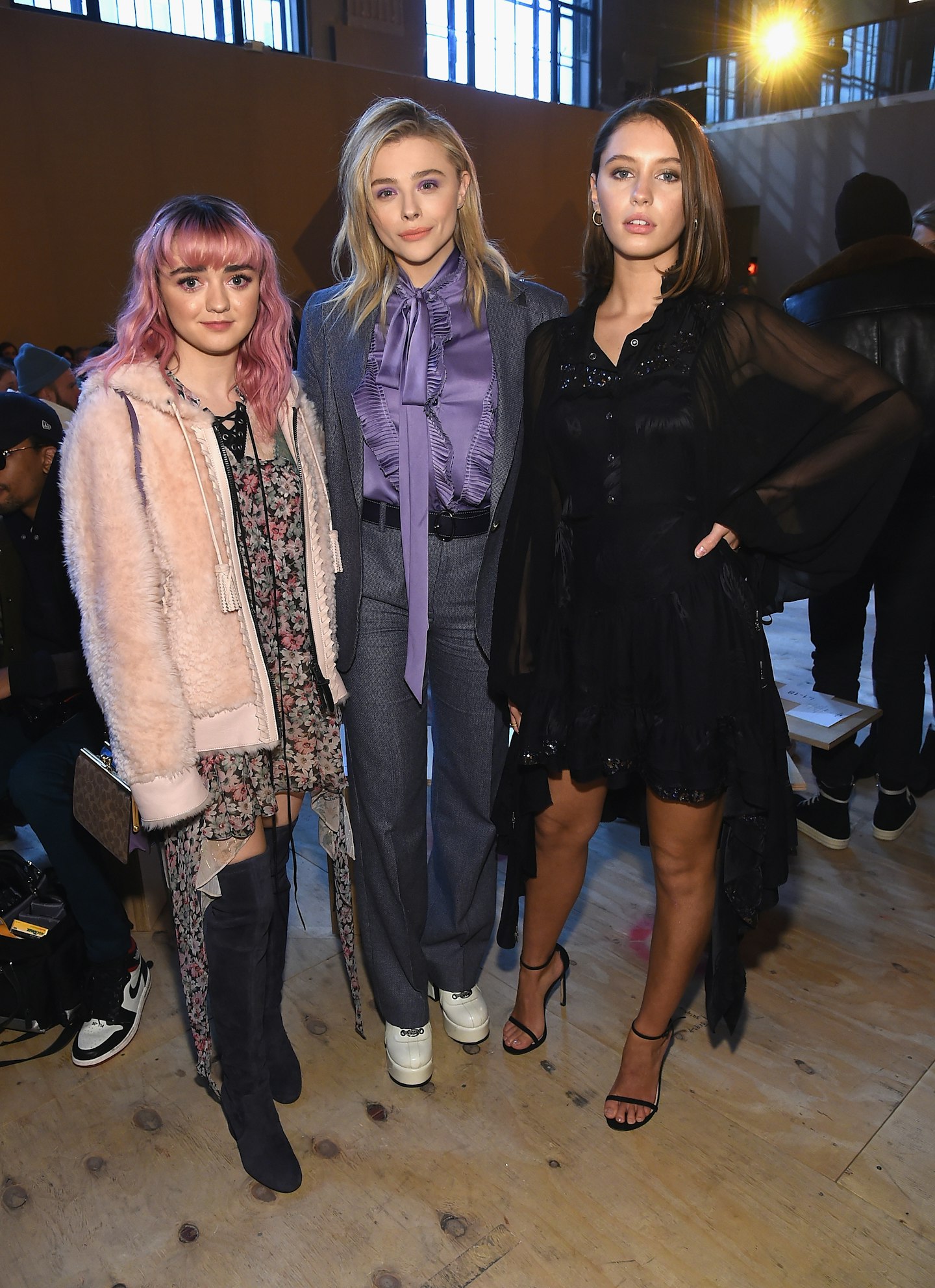 Maisie Williams, Chloe Grace Moretz and Iris Law