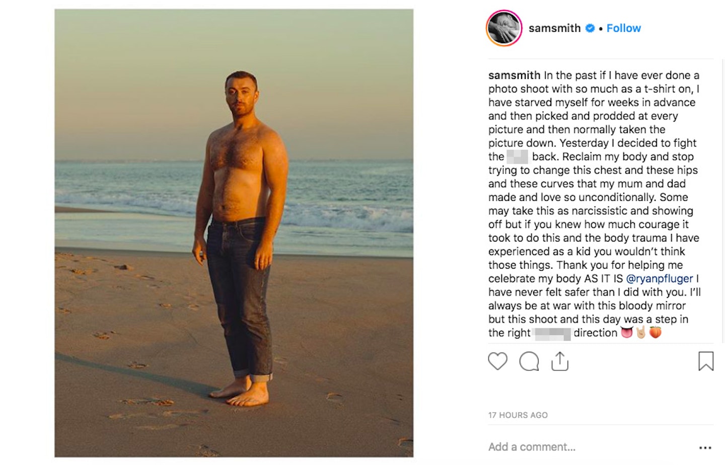 samsmith Instagram