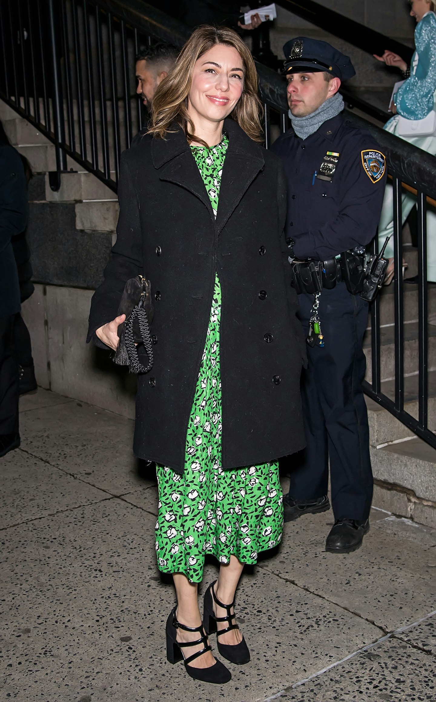 Sofia Coppola is  arriving at the Marc Jacobs AW19 fashion show.