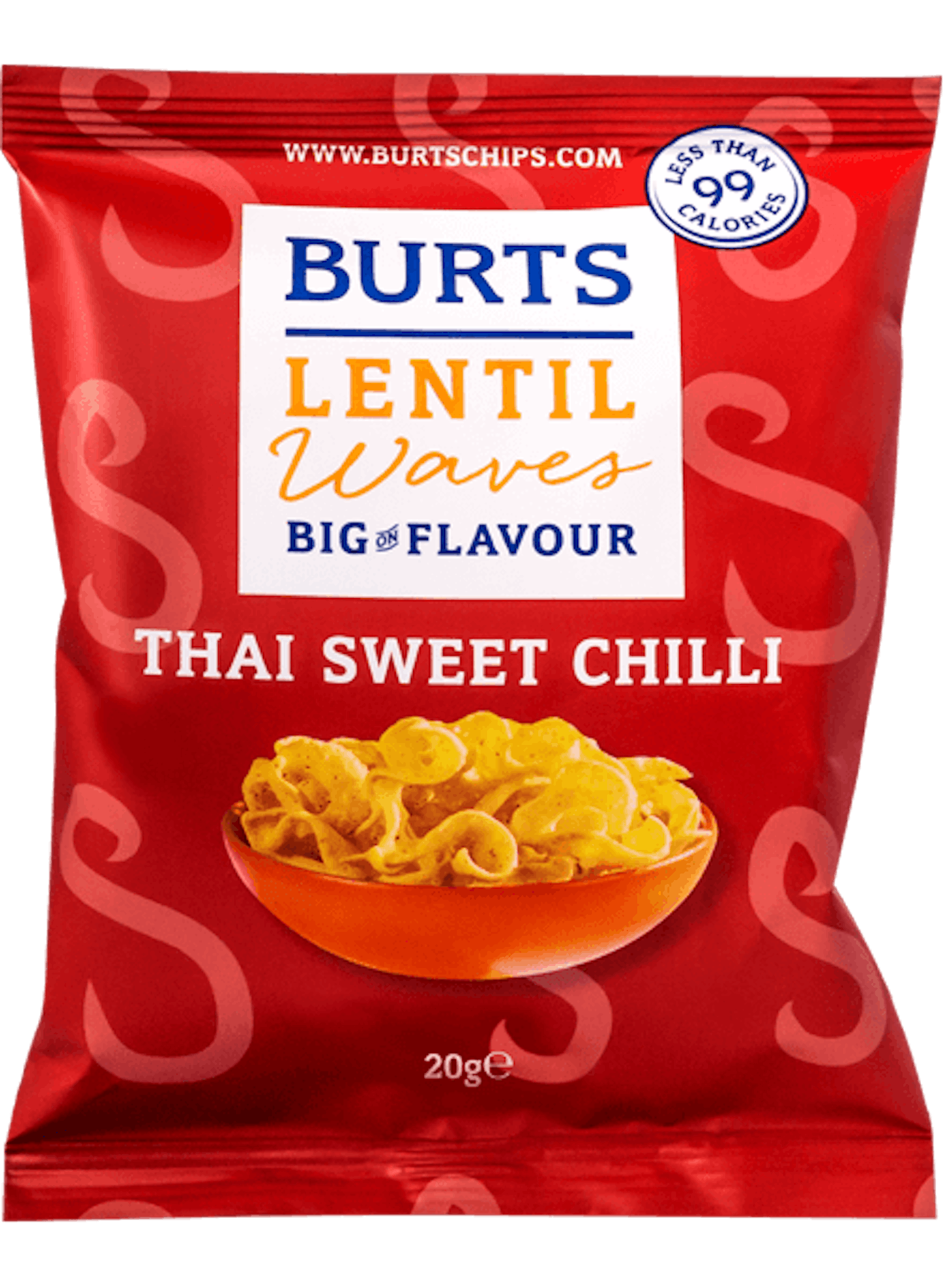Burts Lentil Waves Thai Sweet Chilli, 5x20g