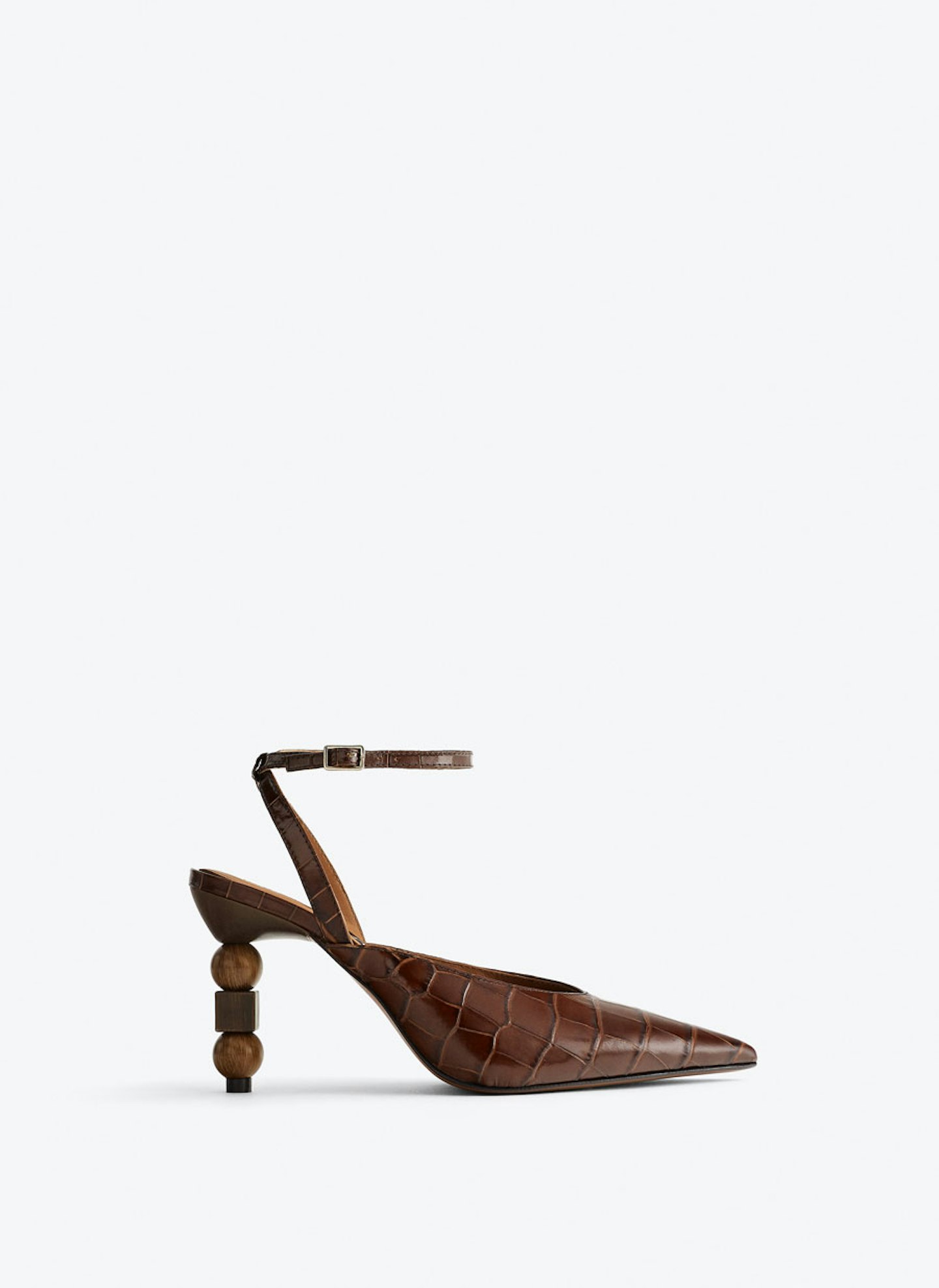 Uterque, Mock Crock Slingback Geometric Heels, £120