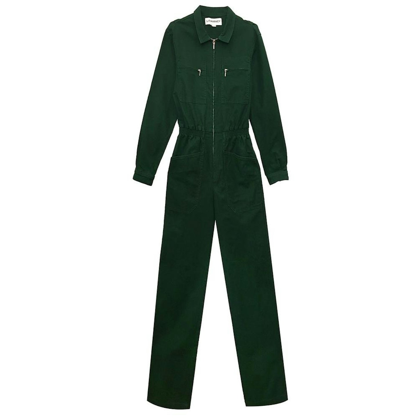L.F.Markey, Danny Long-sleeve Boiler-suit Forest Green, £180