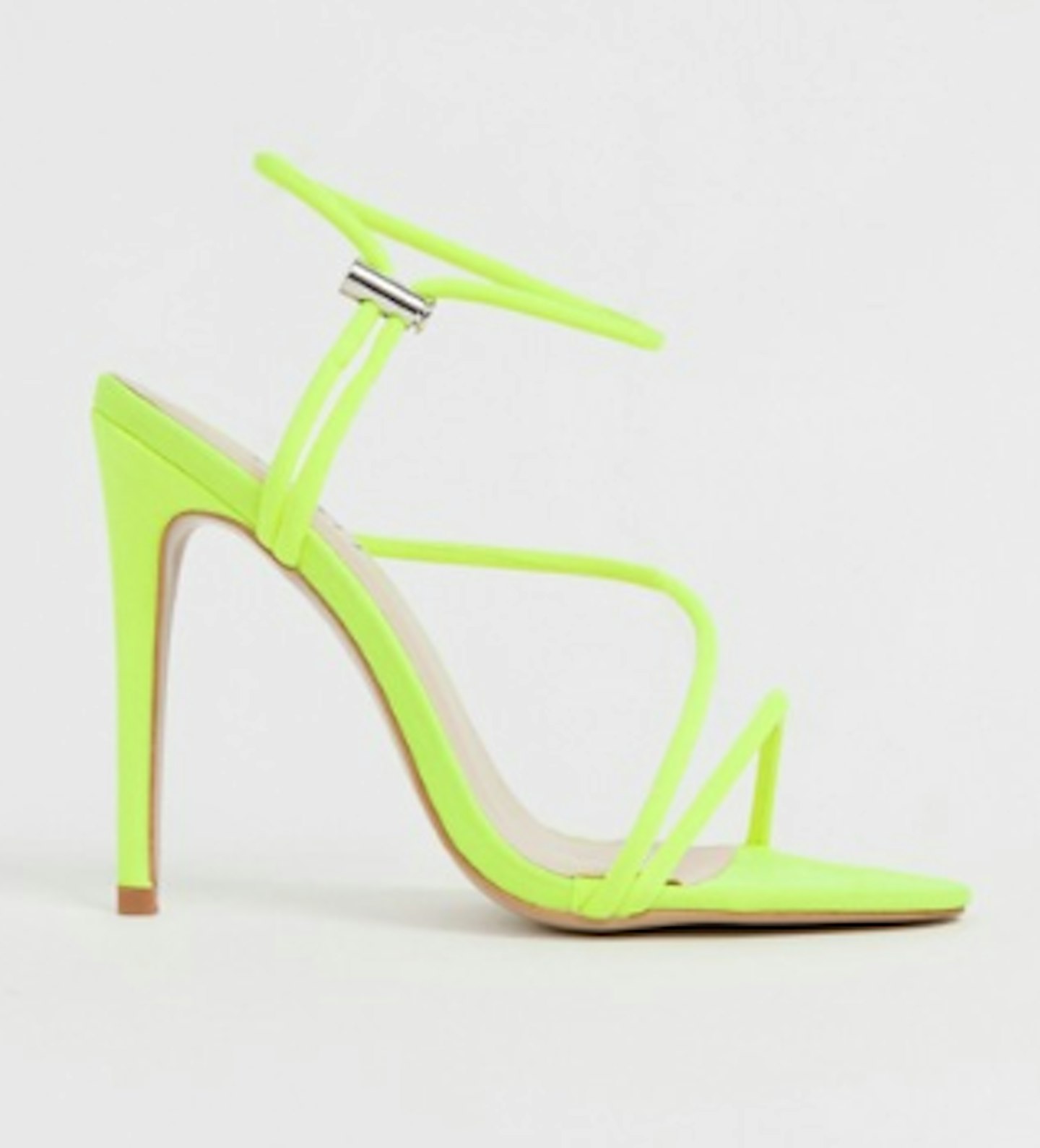 ASOS, Simmi London Cassie Neon Yellow Toggle Detail Heeled Sandals, £32