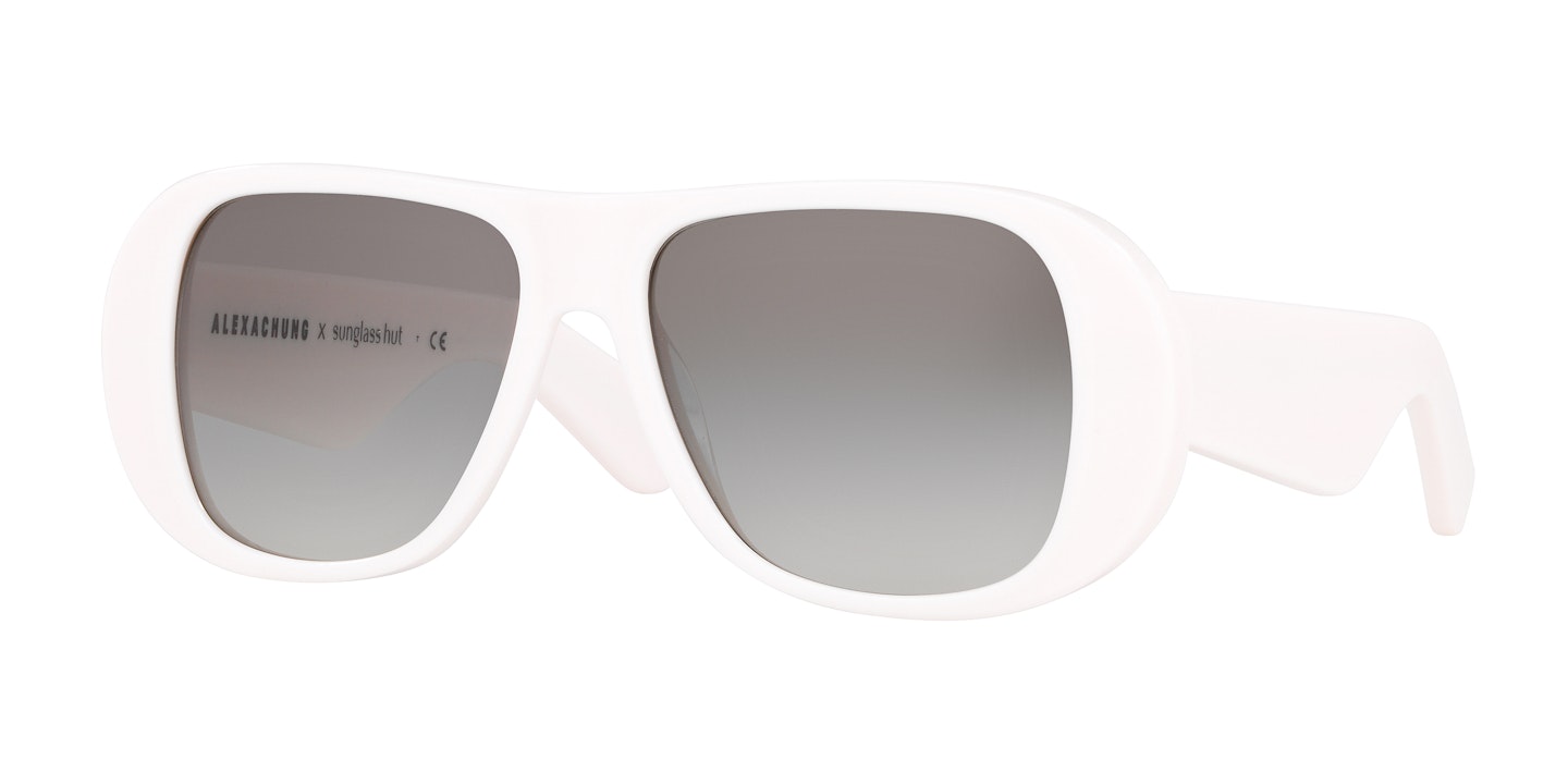 Alexa Chung x Sunglass Hut Oversized Frames Sunglasses - Purple