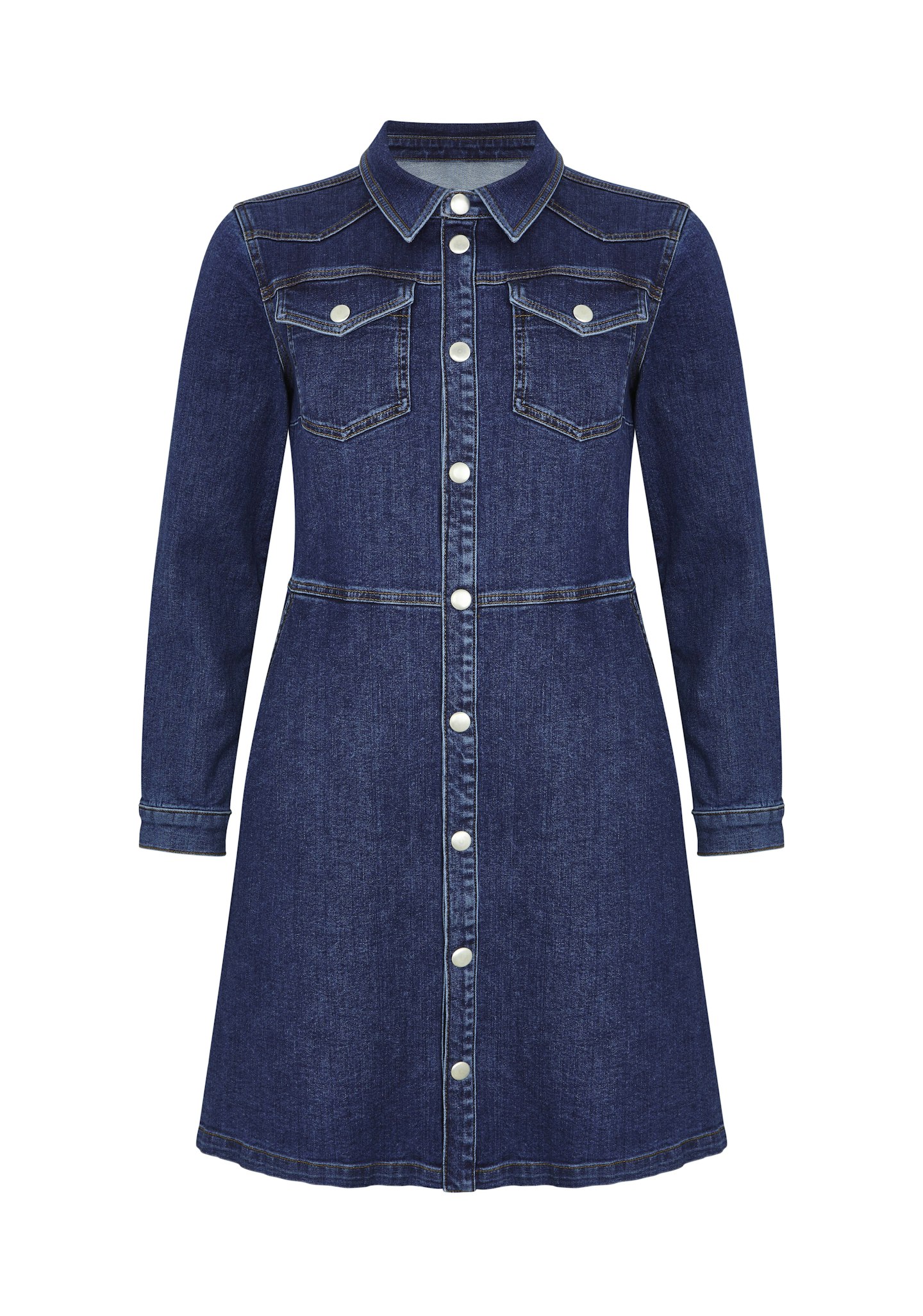Holly Willoughby M&S Denim mini shirt dress, 49.50
