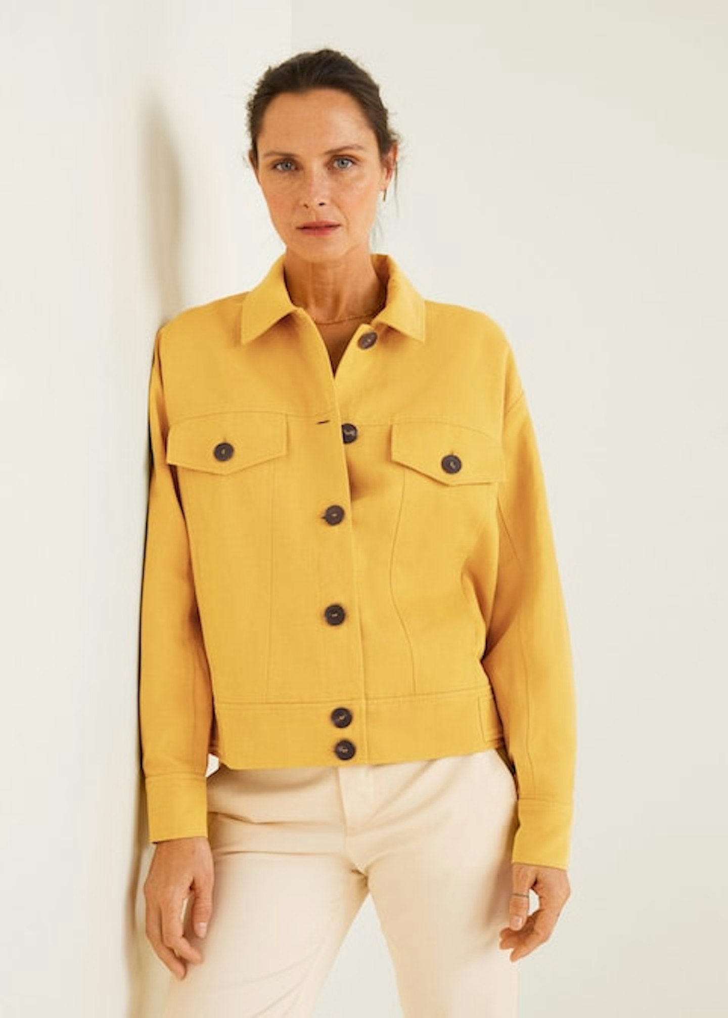 Buttons Linen-Blend Jacket, £69.99