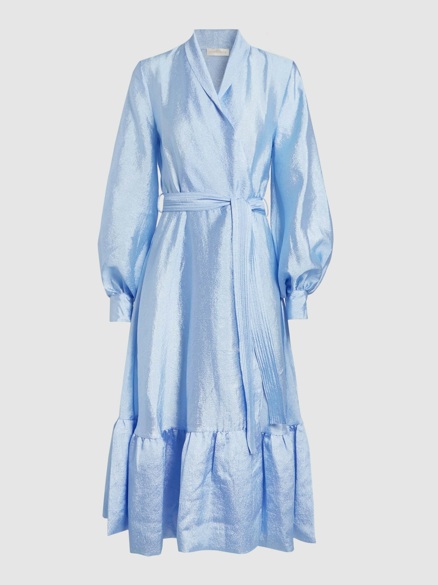 Stine Goya, Bubble Hem Satin Wrap Dress, £175