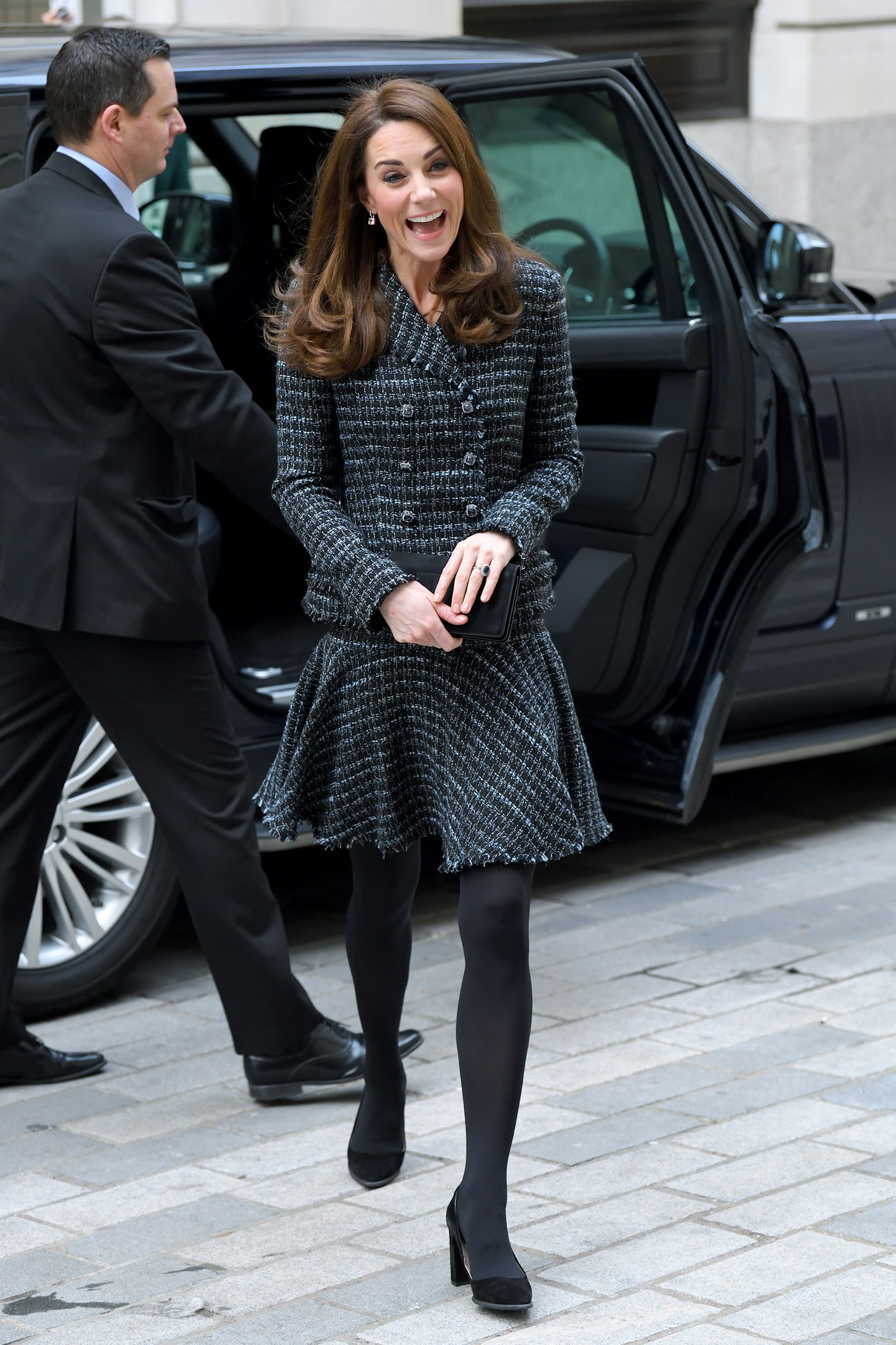 Kate Middleton tweed suit february 2019