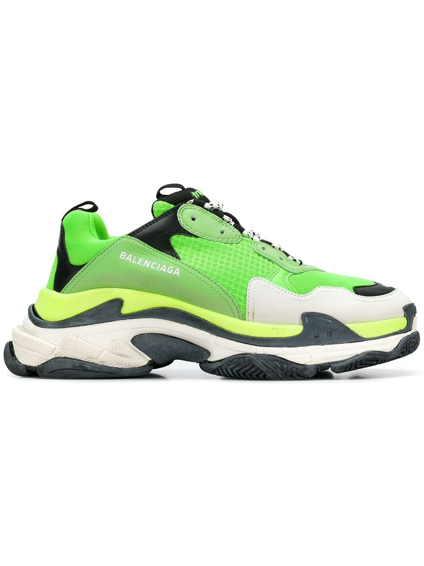 Balenciaga, Green Triple S Trainers, £645