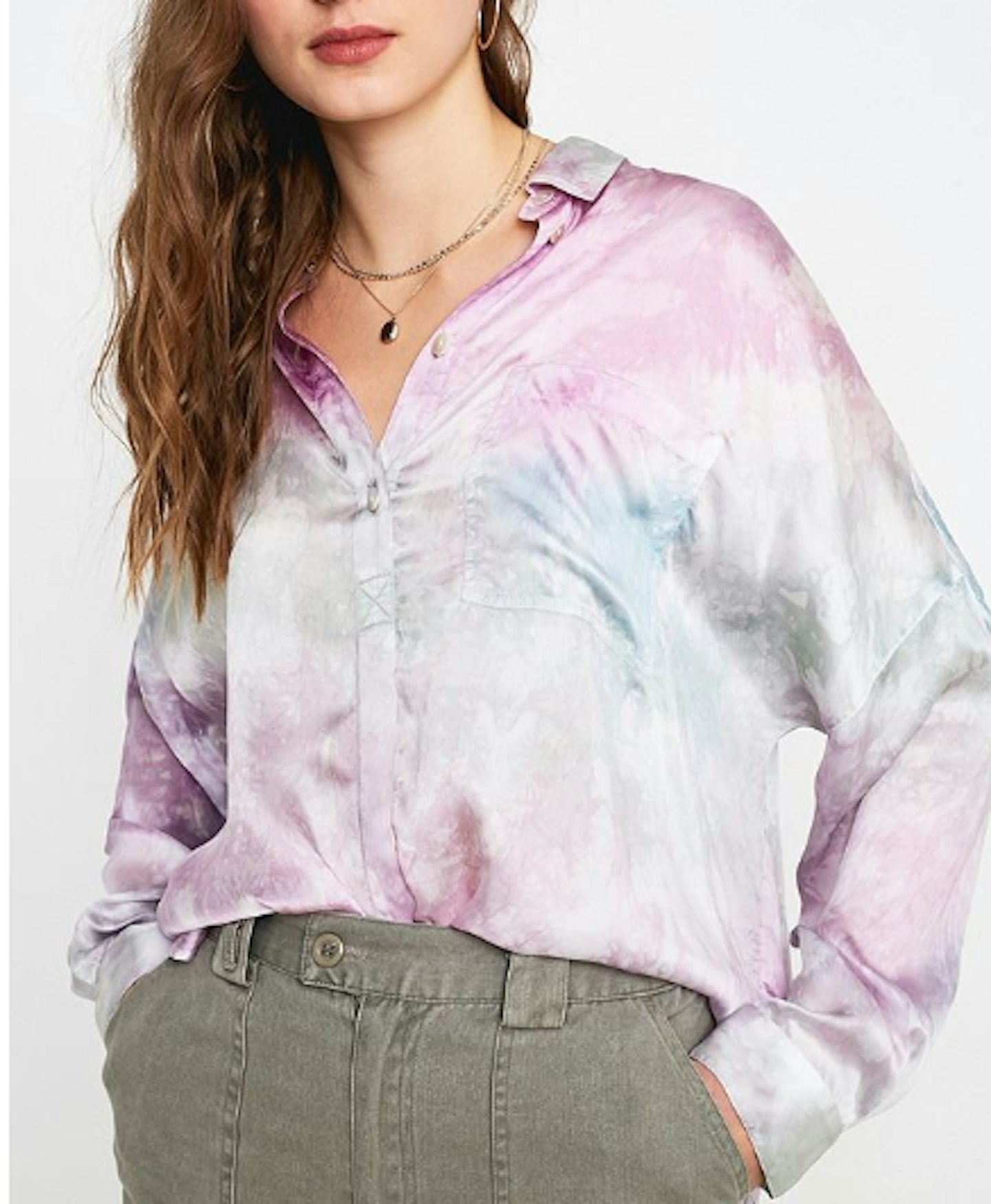 Urban Outfitters, Pastel Tie-Dye Boyfriend Shirt, £52