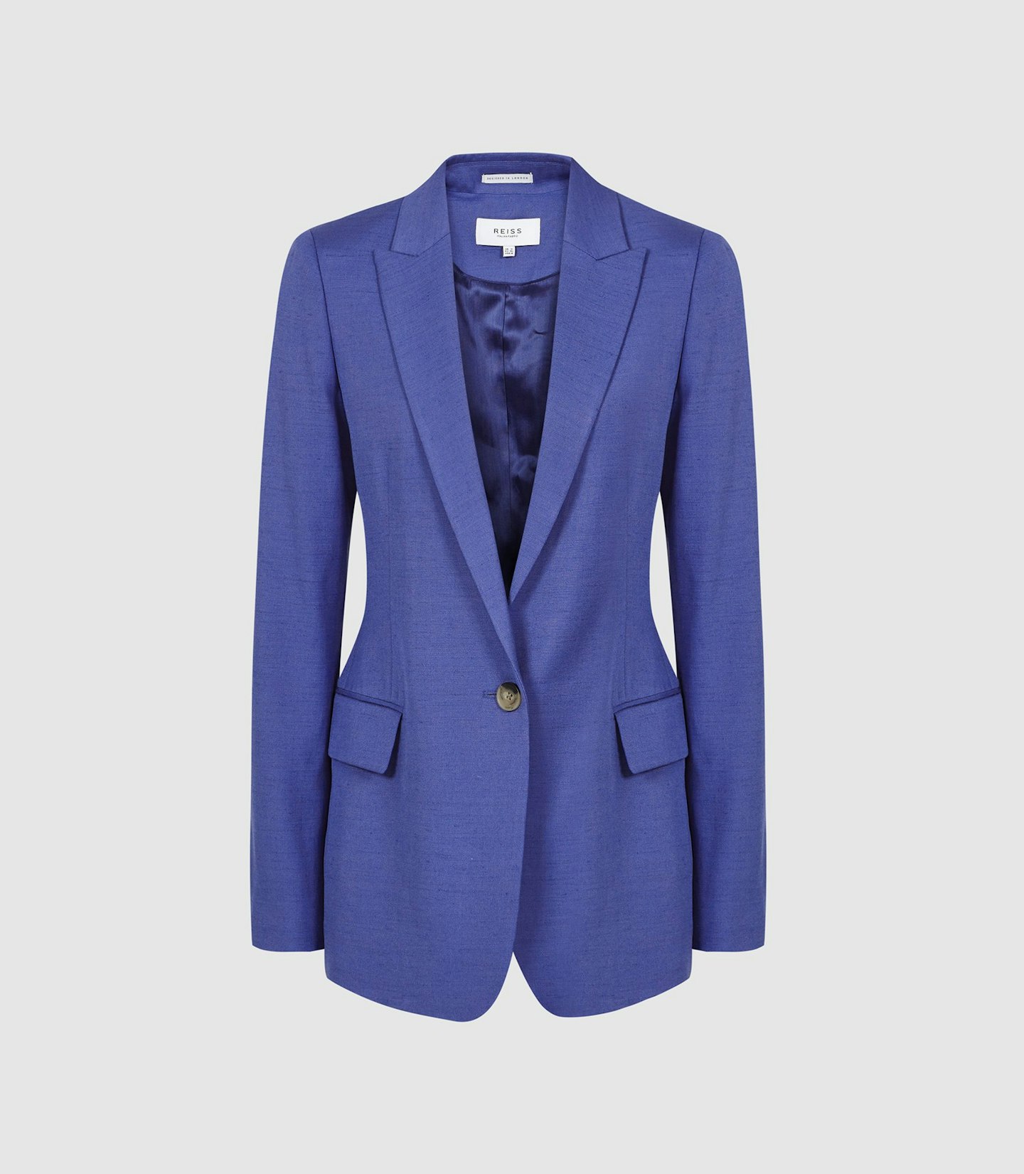 Reiss, Haya Jacket Single Breasted Blazer Cobalt, £275