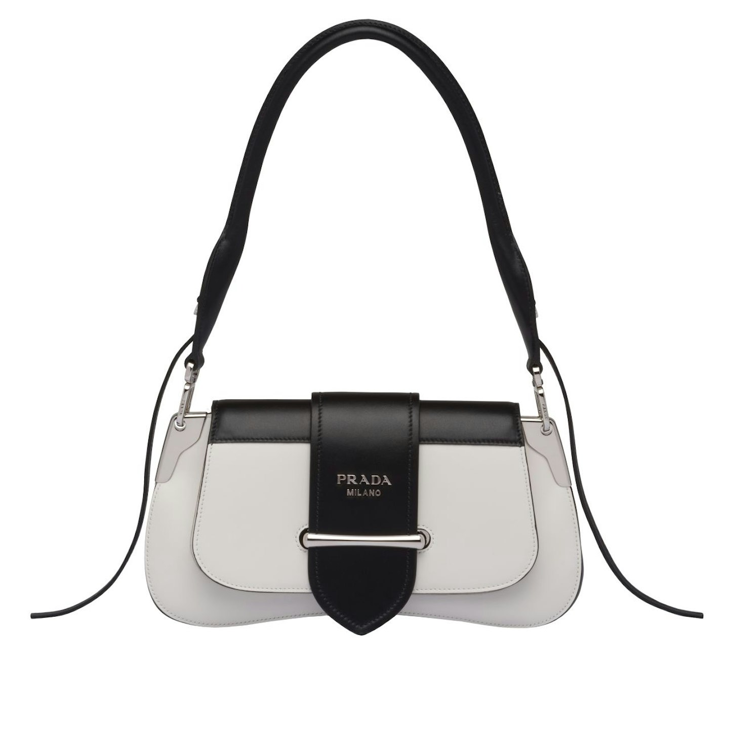 Prada, Sidonie Two-Tone Leather Shoulder Bag, £2170, Net-A-Porter
