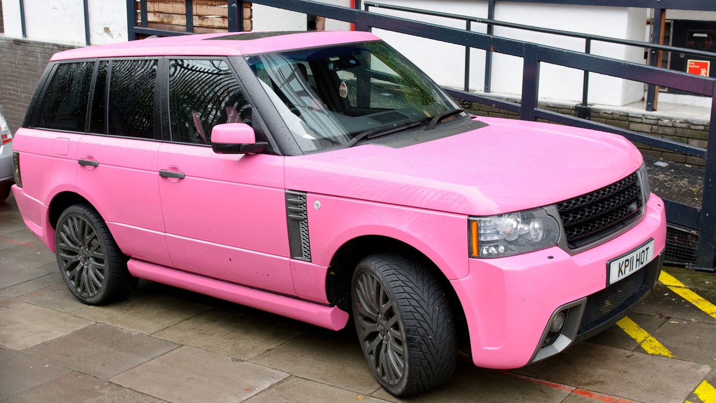 Katie Price pink car