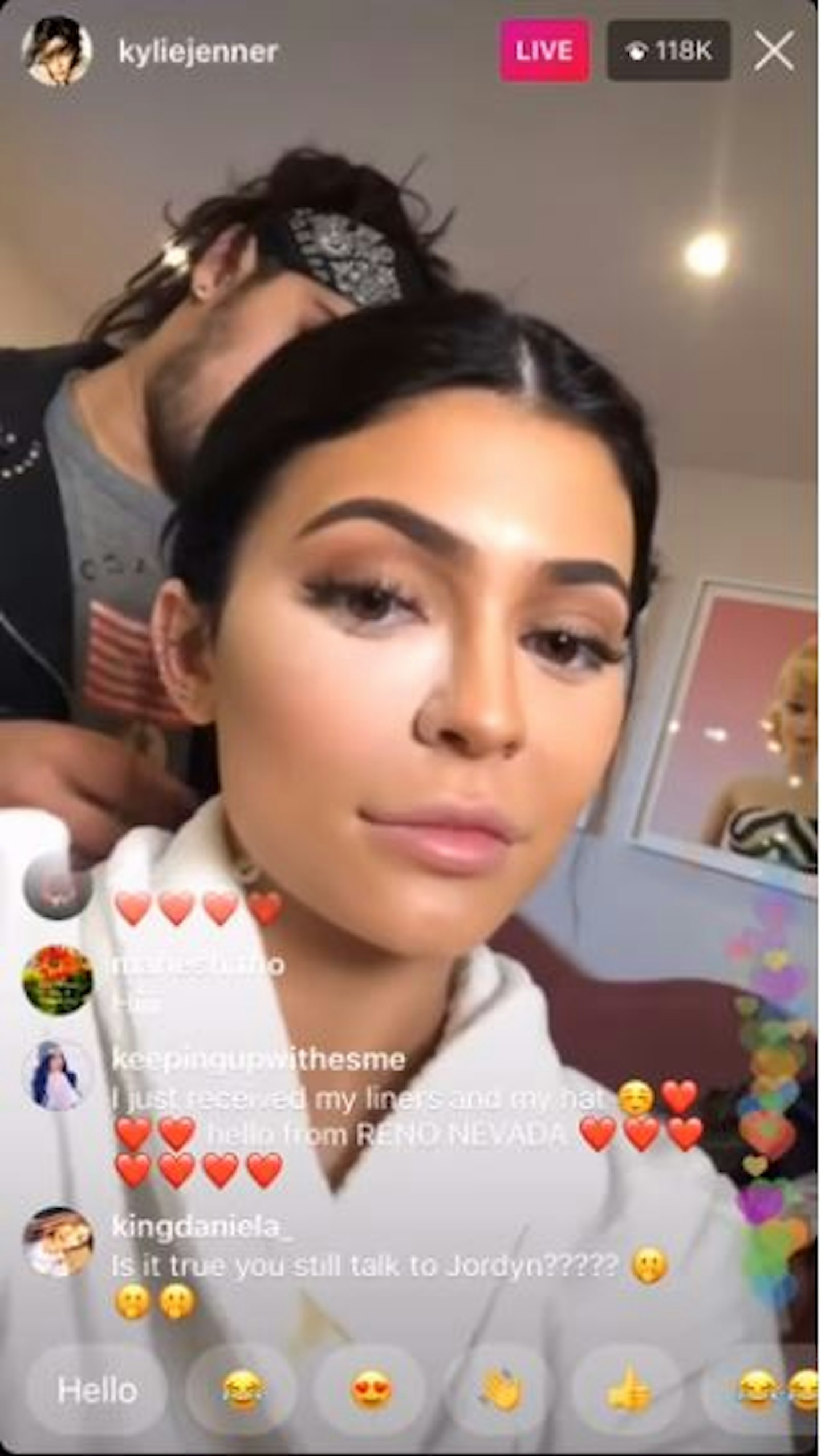 Kylie Jenner Instagram Live