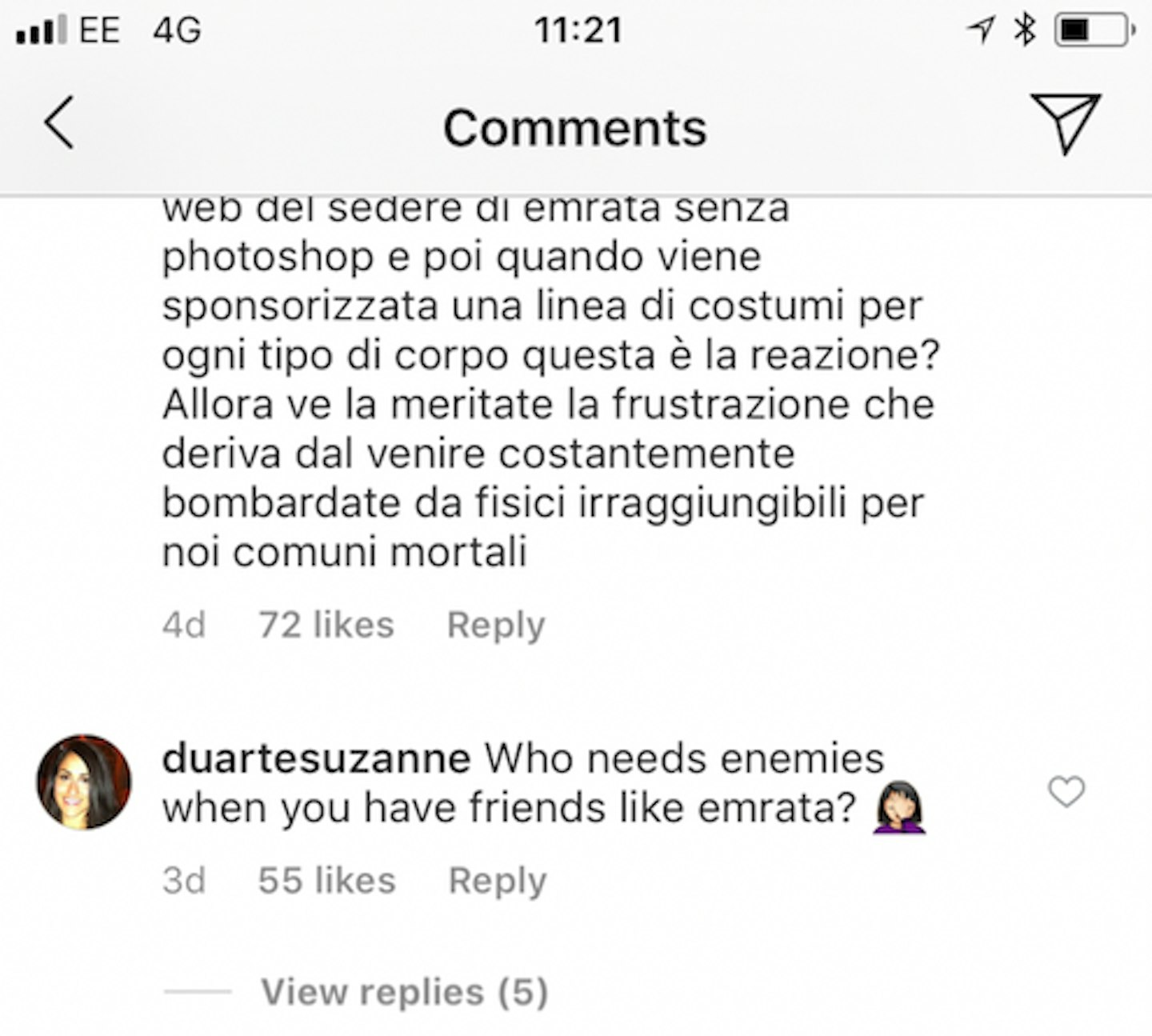 Instagram comments 2 