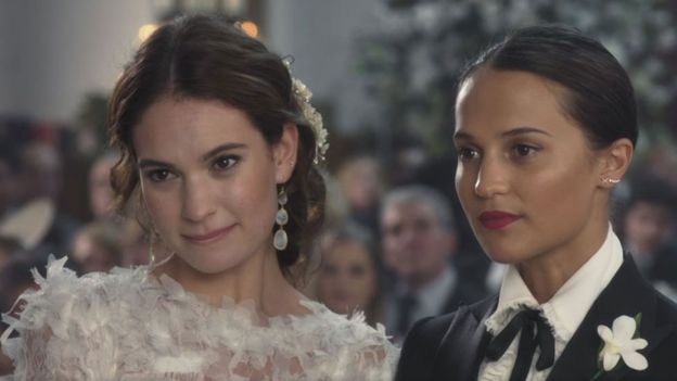 Comic Relief's 'beautiful' Four Weddings praised as Lily James and Alicia  Vikander marry - Mirror Online