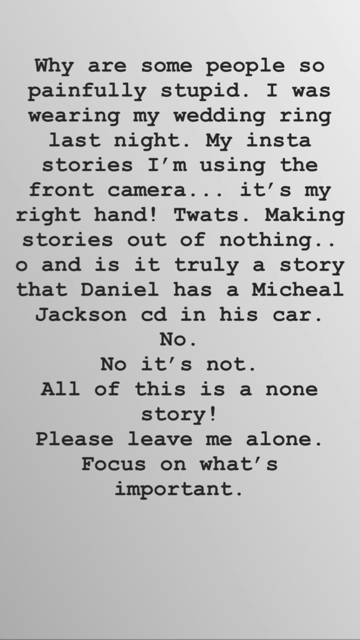Jacqueline Jossa Instagram story