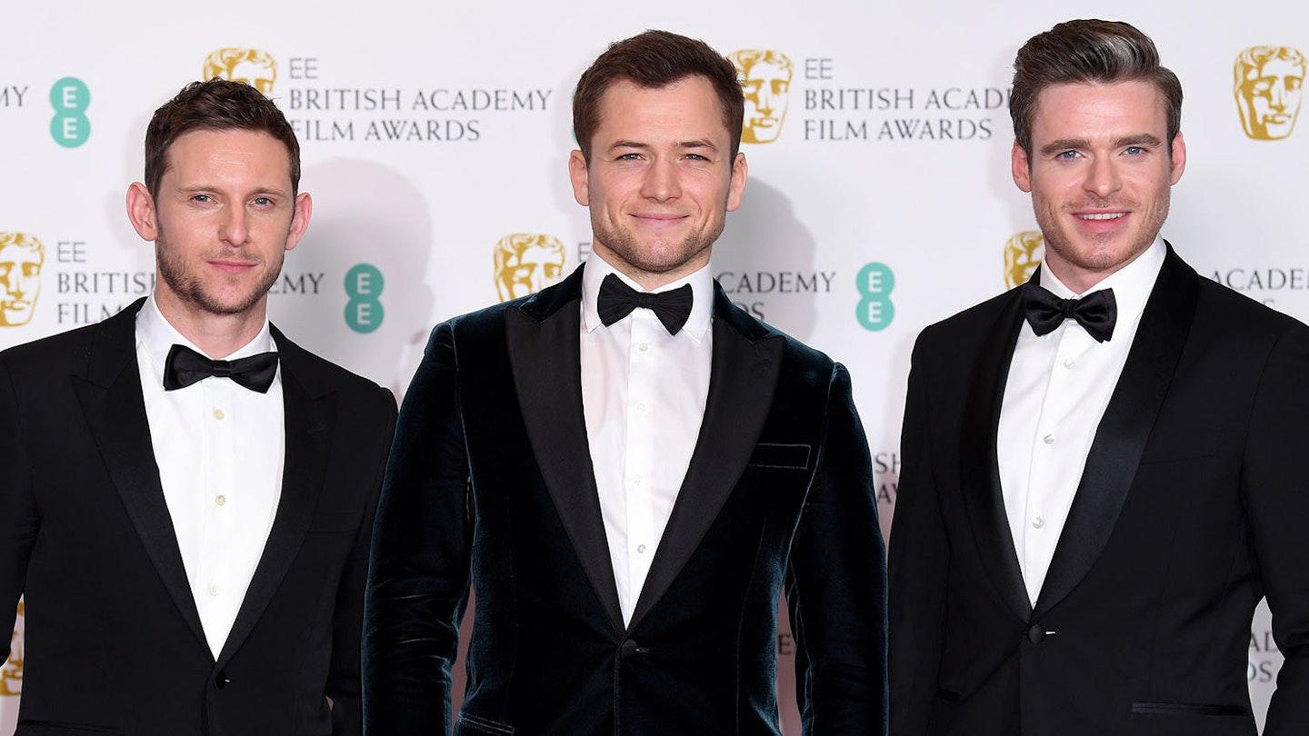 Jamie Bell, Taron Egerton and Richard Madden at the BAFTAs