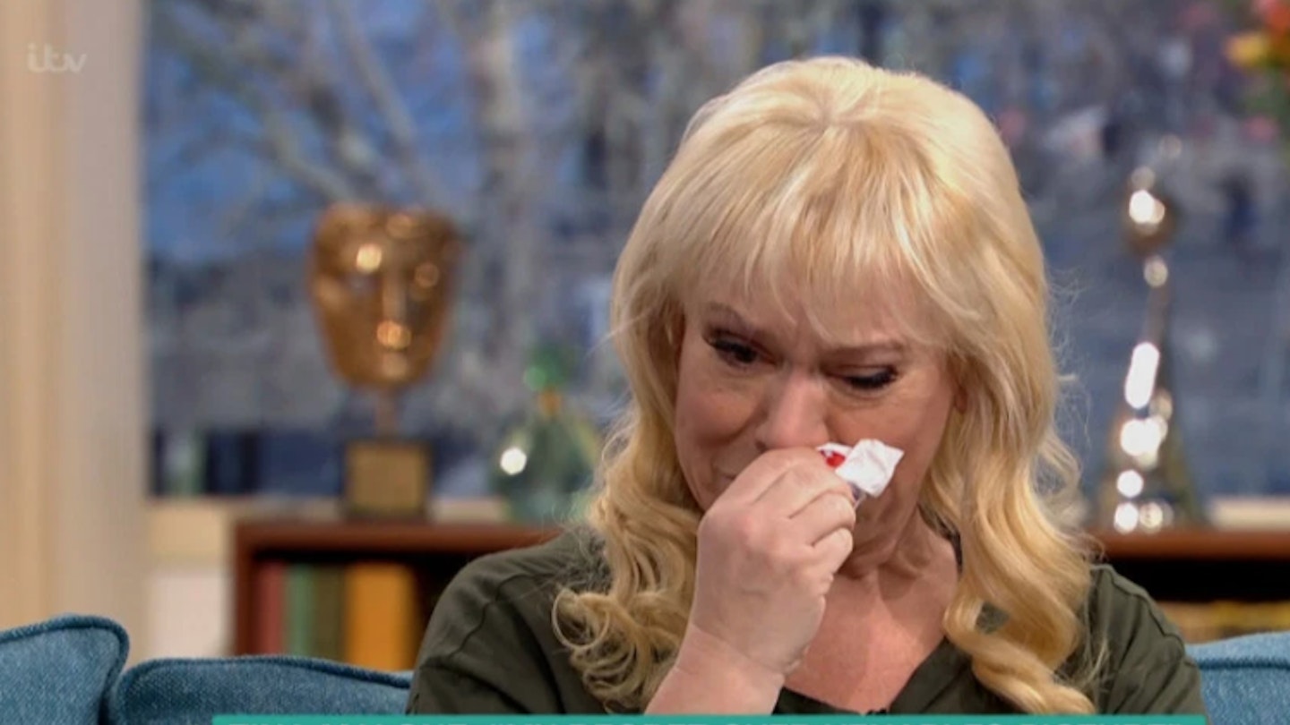 Tina Malone cries on This Morning