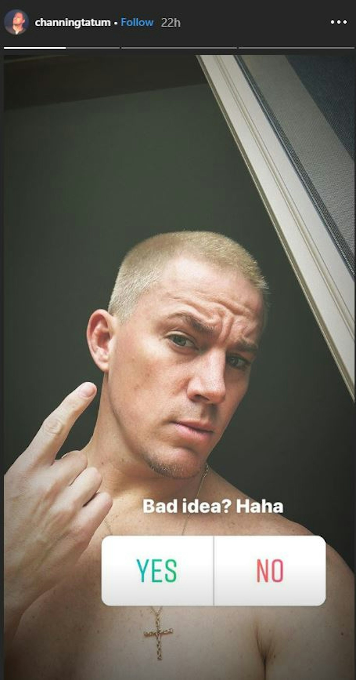 Channing Tatum Instagram Story