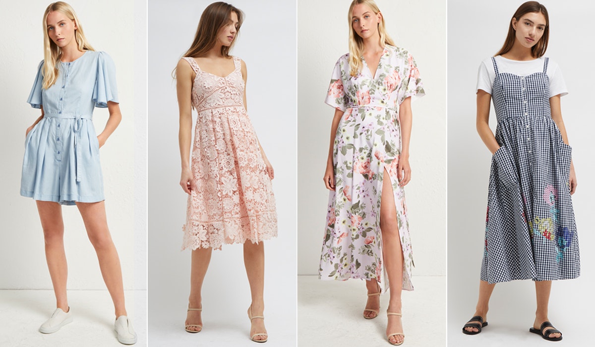 Nail the dress & trainer comboDitsy floral dresses as seen on the streets
