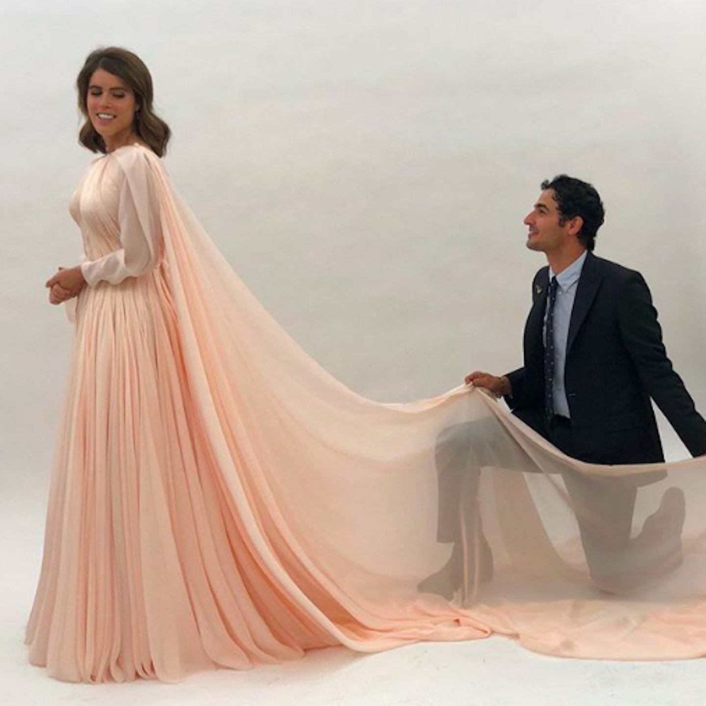 Zac Posen Shares Previously Unseen Photo Of Princess Eugenie's Second Wedding Dress  