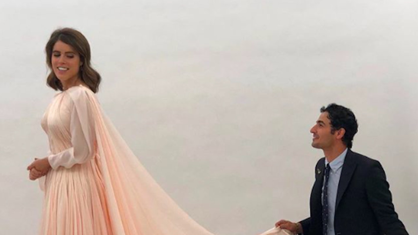Zac Posen Shares Previously Unseen Photo Of Princess Eugenie's Second Wedding Dress  