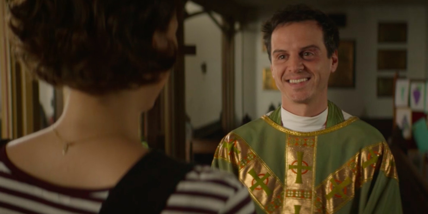Absolute power move, flirting with The Hot Priest after going to church literally just to see him.
