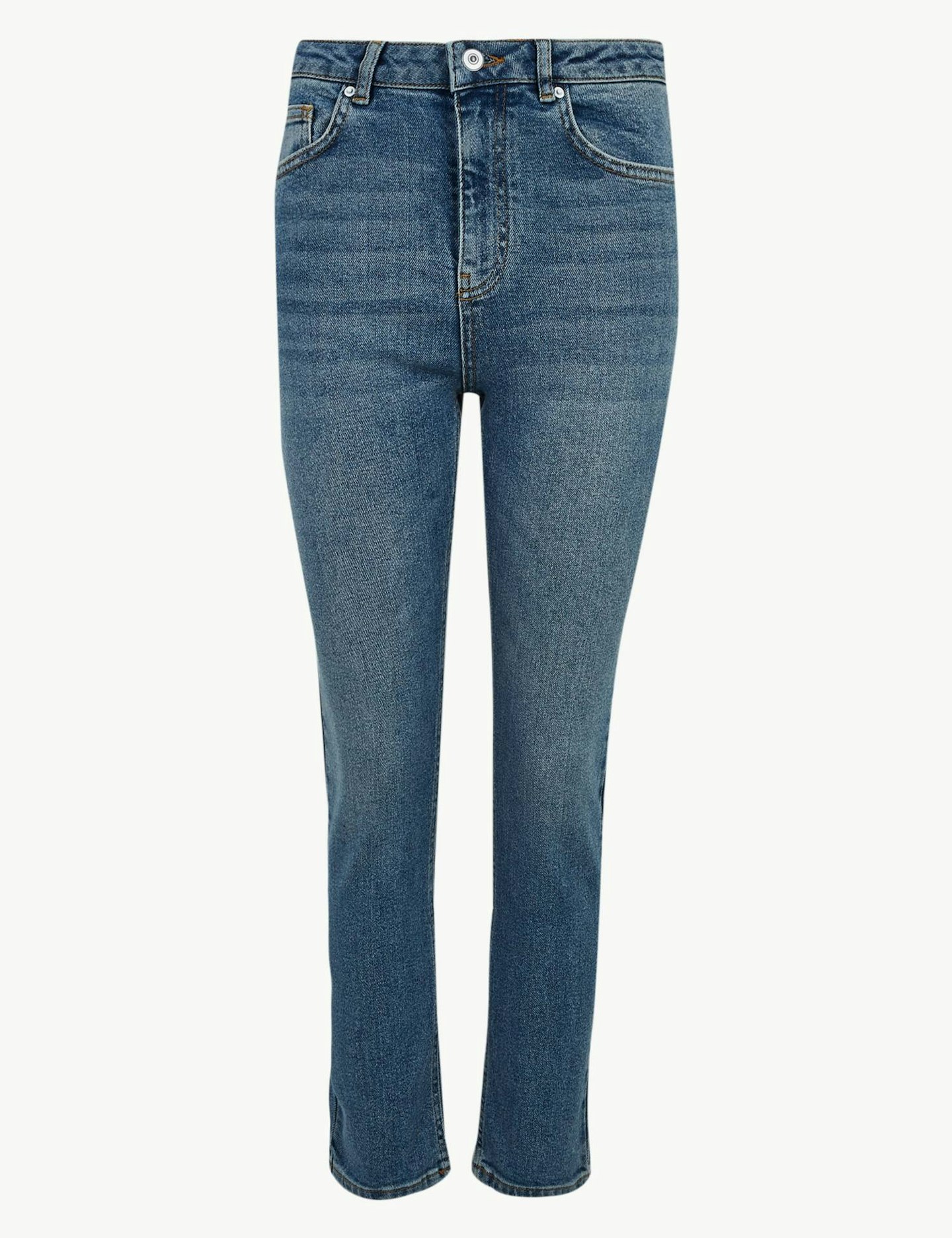 High Waist Straight Ankle-Grazer Jeans, £39.50