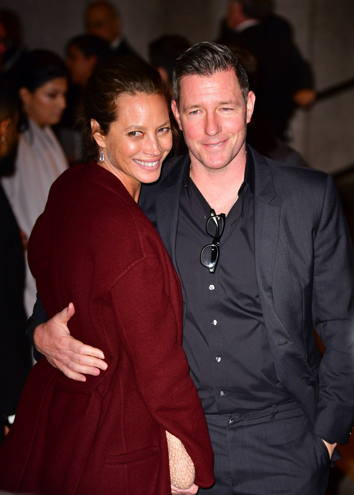Supermodel Christy Turlington with her husband, Ed Burns marc jacobs wedding