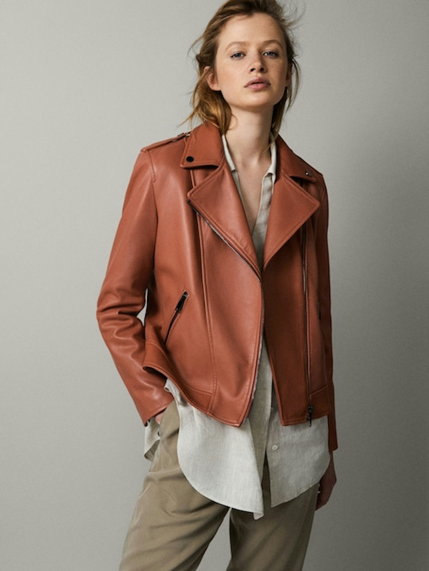 Massimo Dutti, Leather Jacket, £229