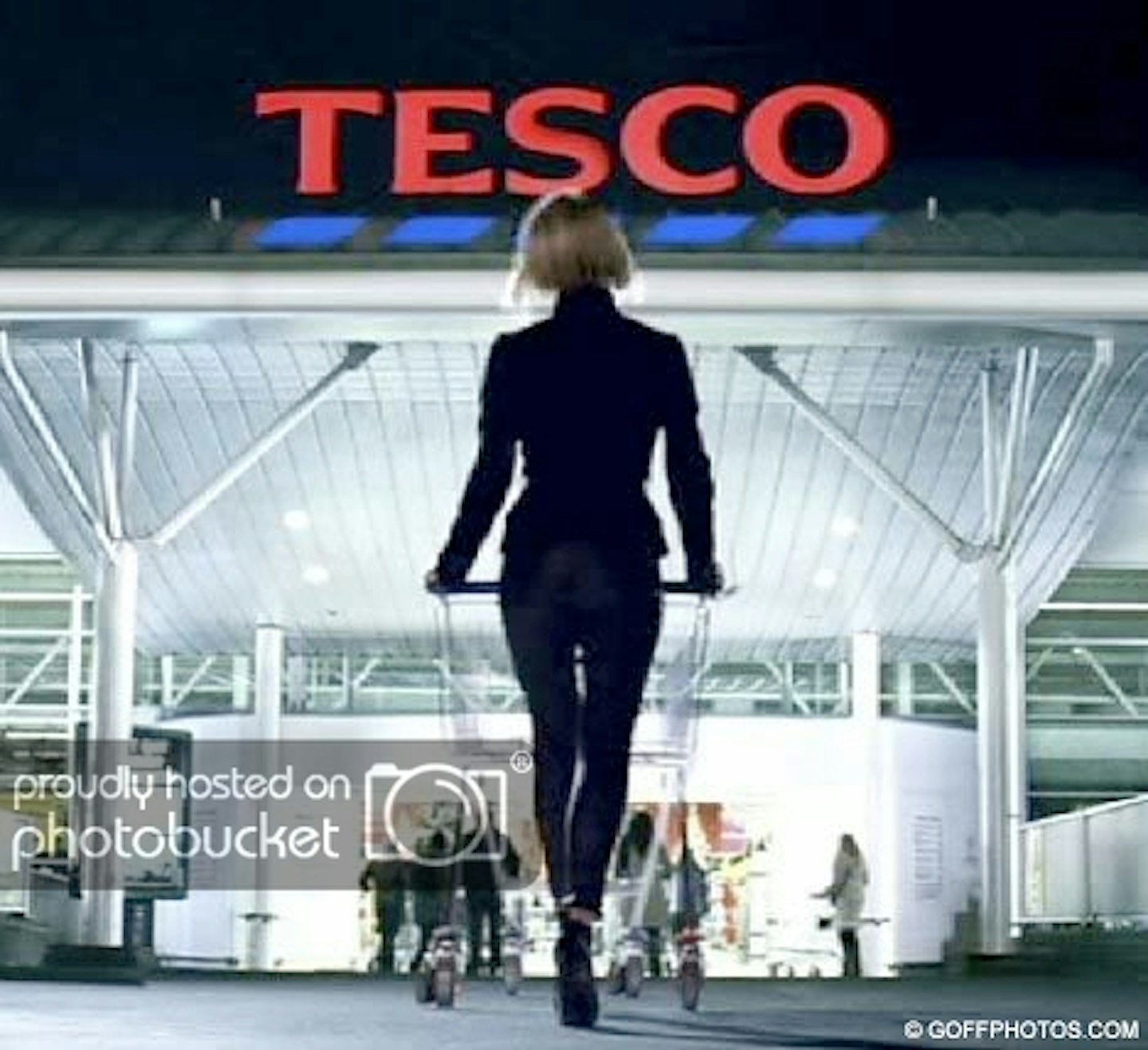 Spice Girls go shopping at TESCO