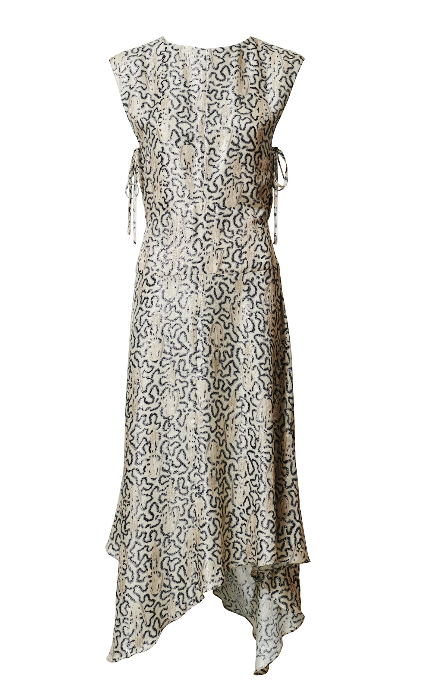 Patterned Silk-Blend Dress, £79.99