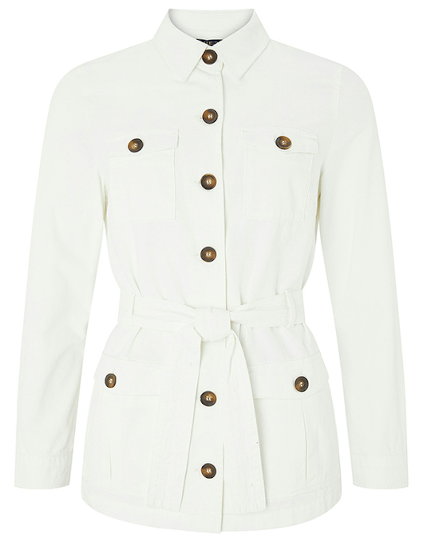 Monsoon, Belted White Jacket, £55