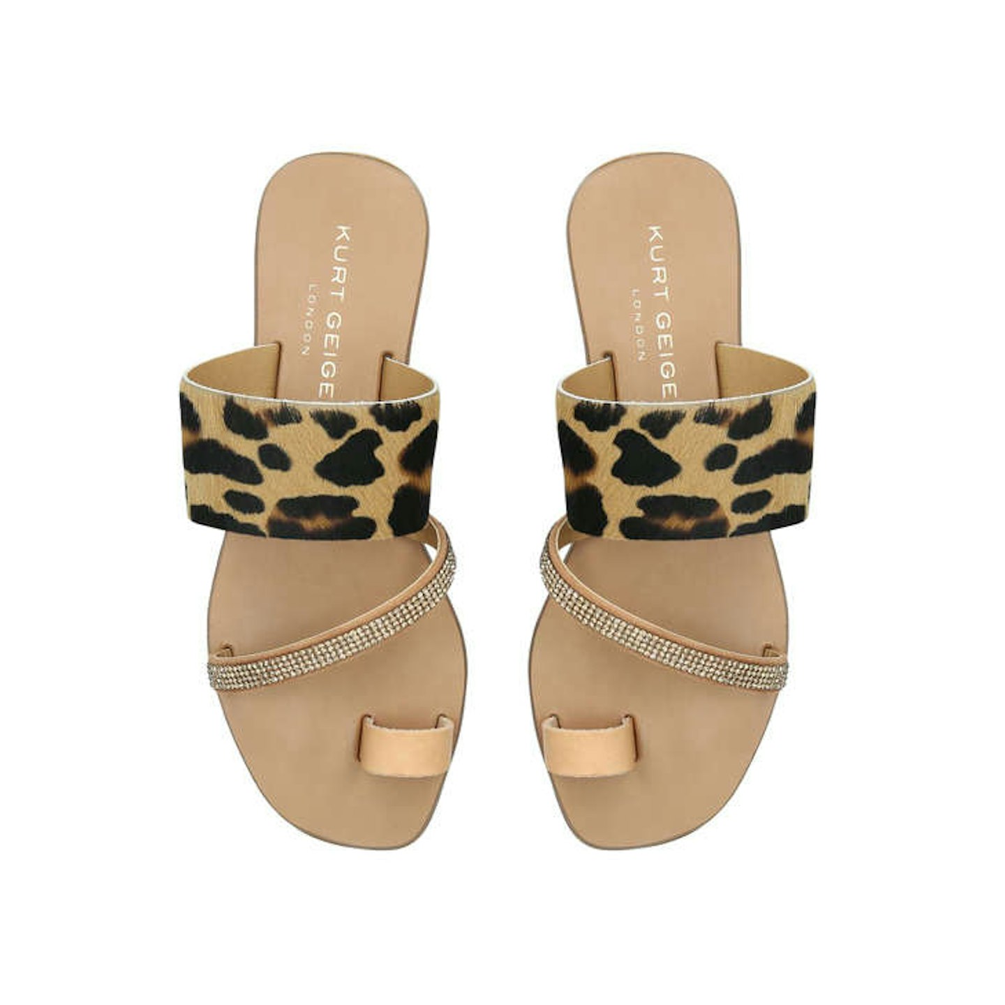 Leopard Print Flat Sandals, £69