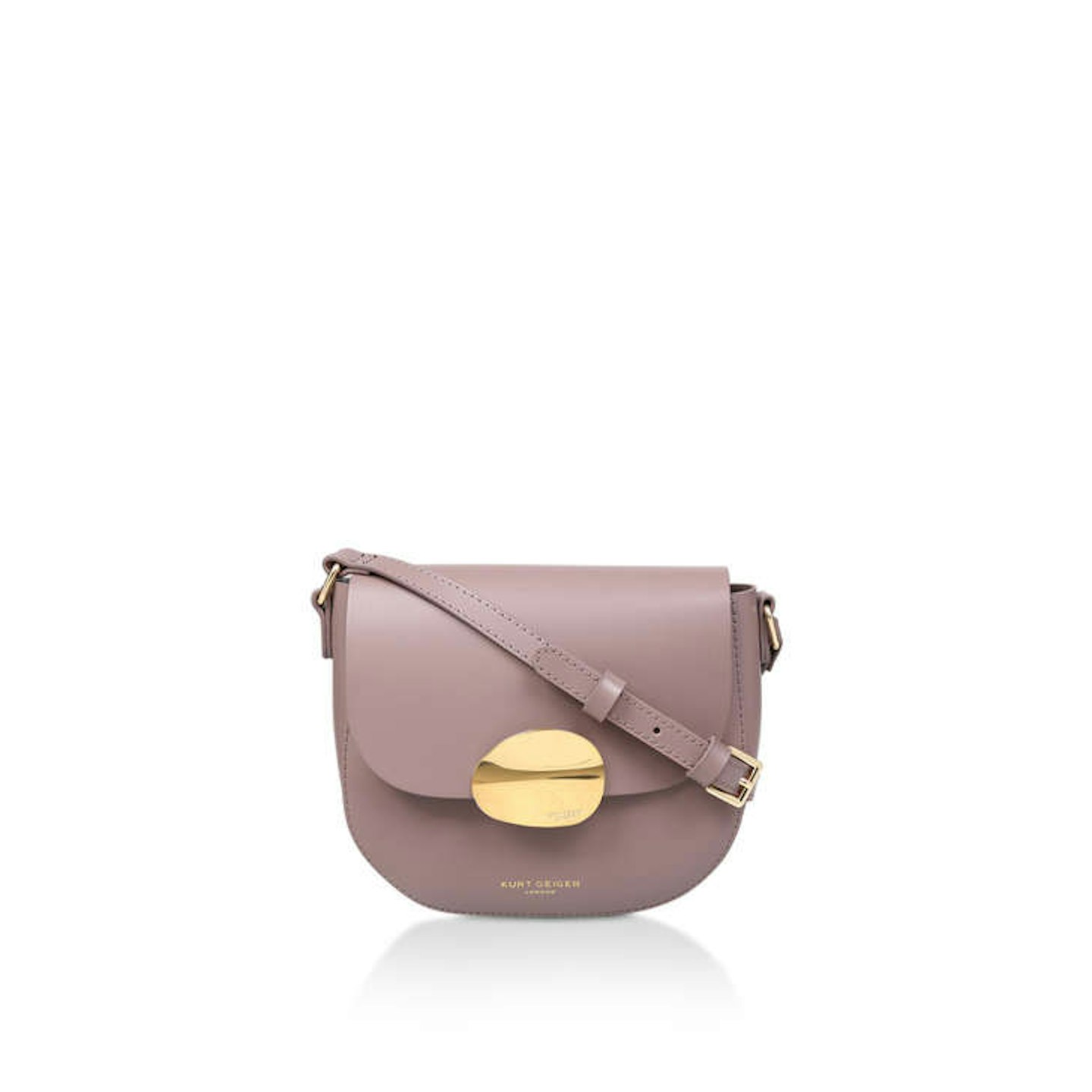 Lilac Leather Shoulder Bag, £99