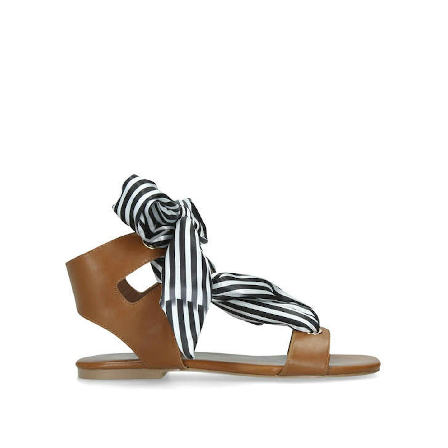 Tan Sandals With Striped Ties, £79